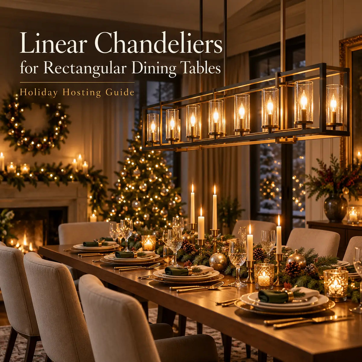 Linear Chandeliers for Rectangular Dining Tables: A Holiday Hosting Guide