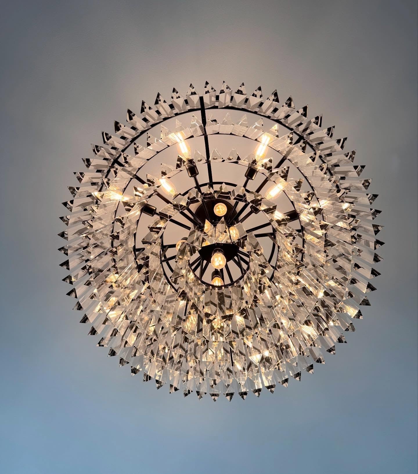 Crystal Prism Tiered Chandelier - Odeon