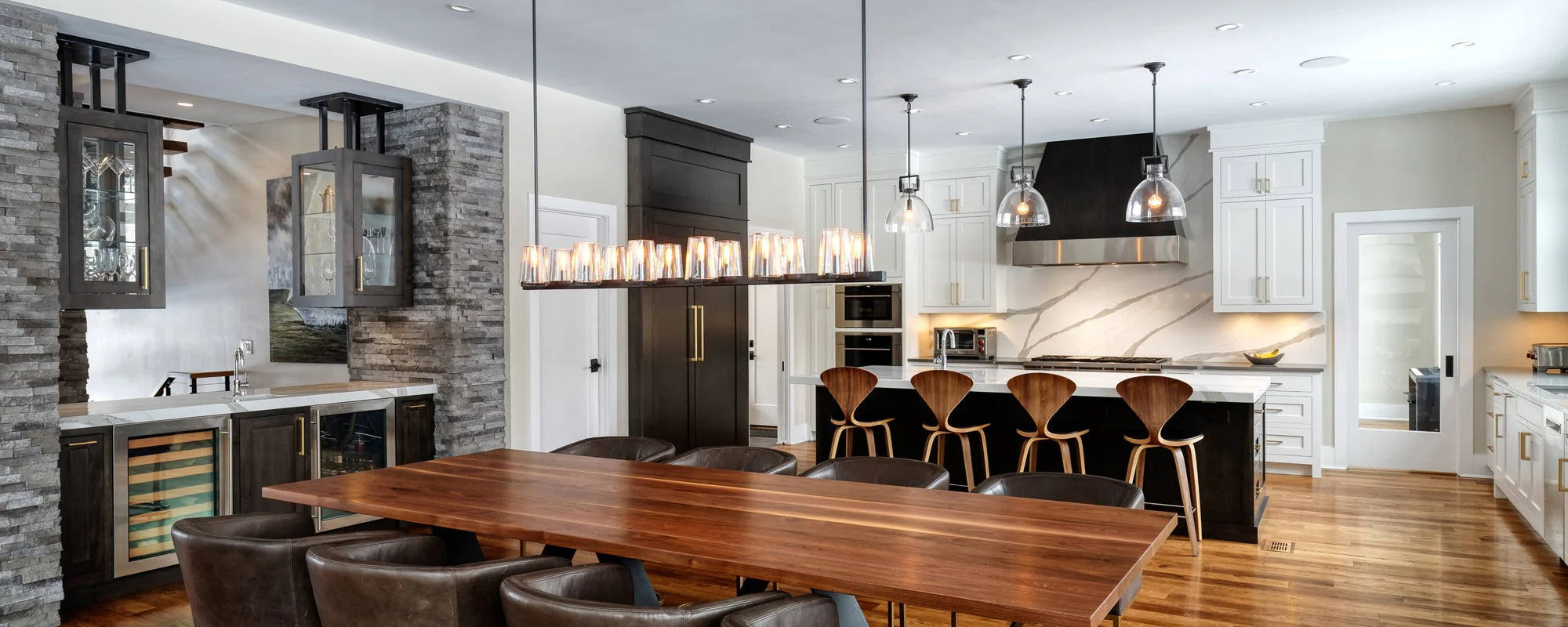 Hurricane Candle Linear Chandelier - Pauillac