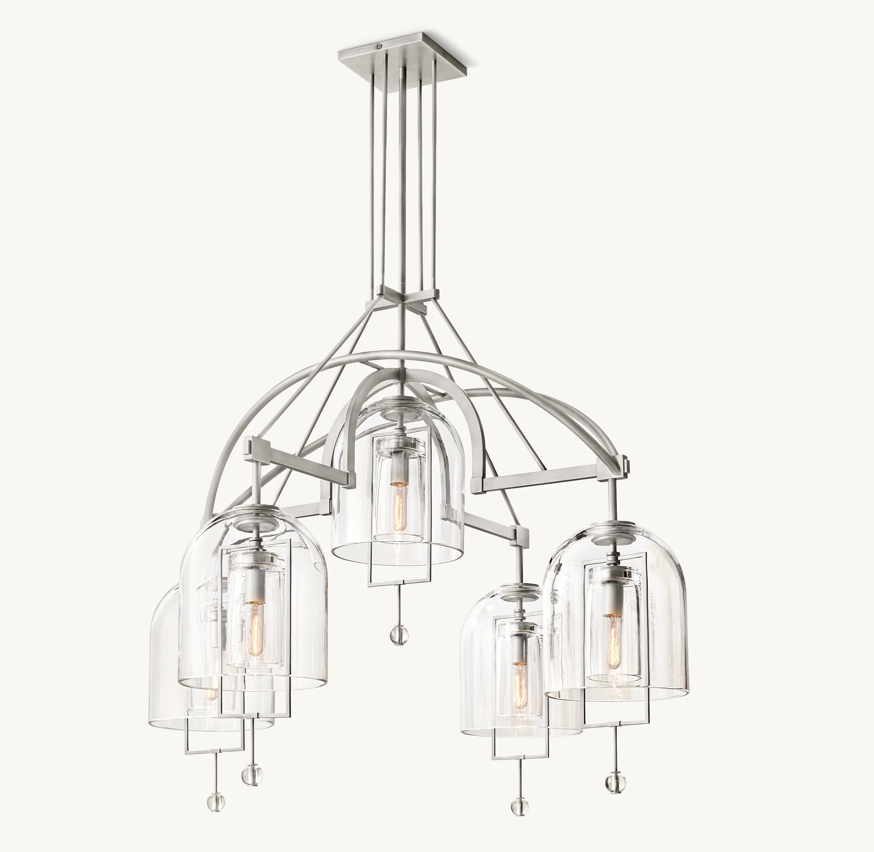Bell Glass Chandelier - Fulcrum