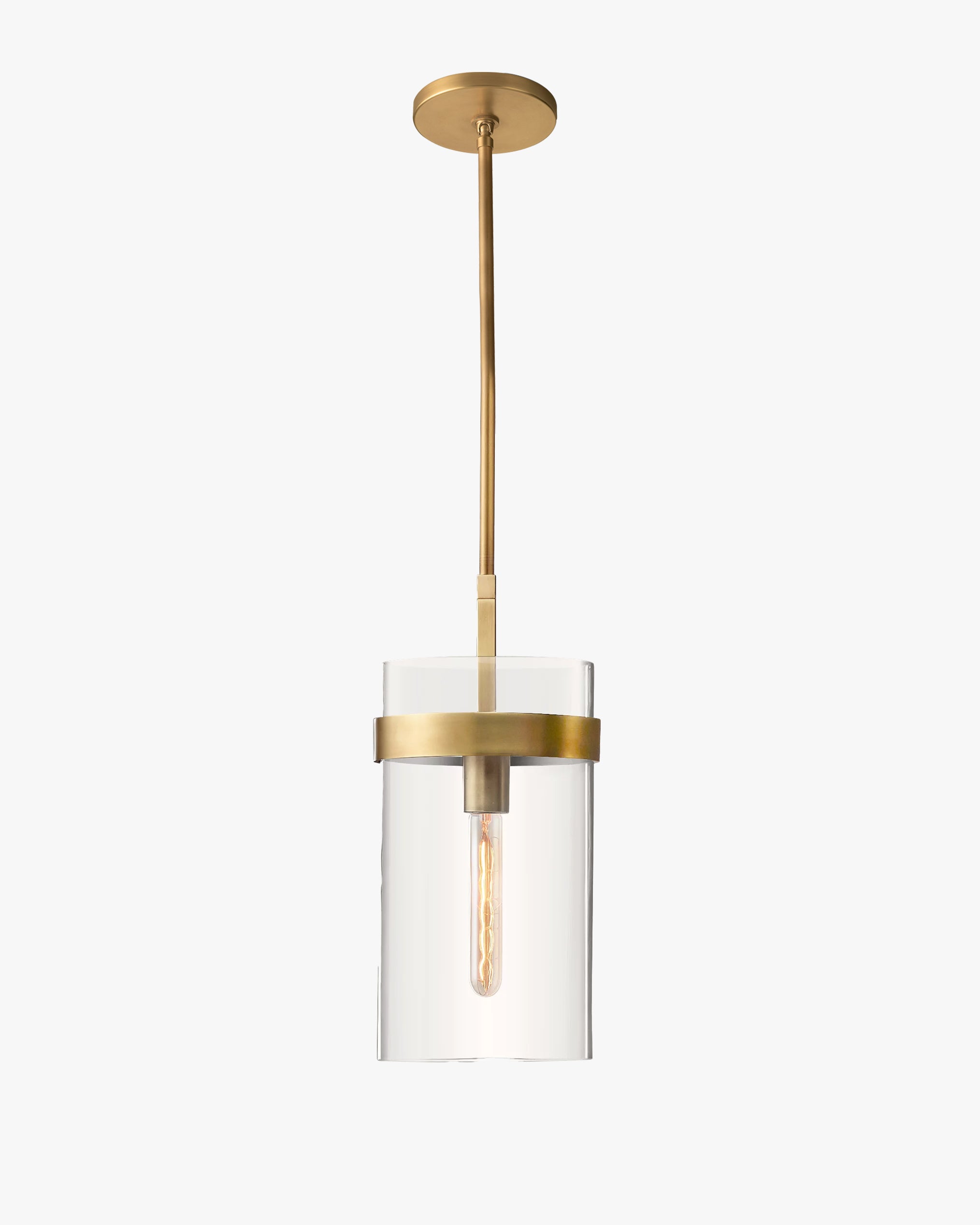 Cylindrical Glass Pendant Light - Ravelle