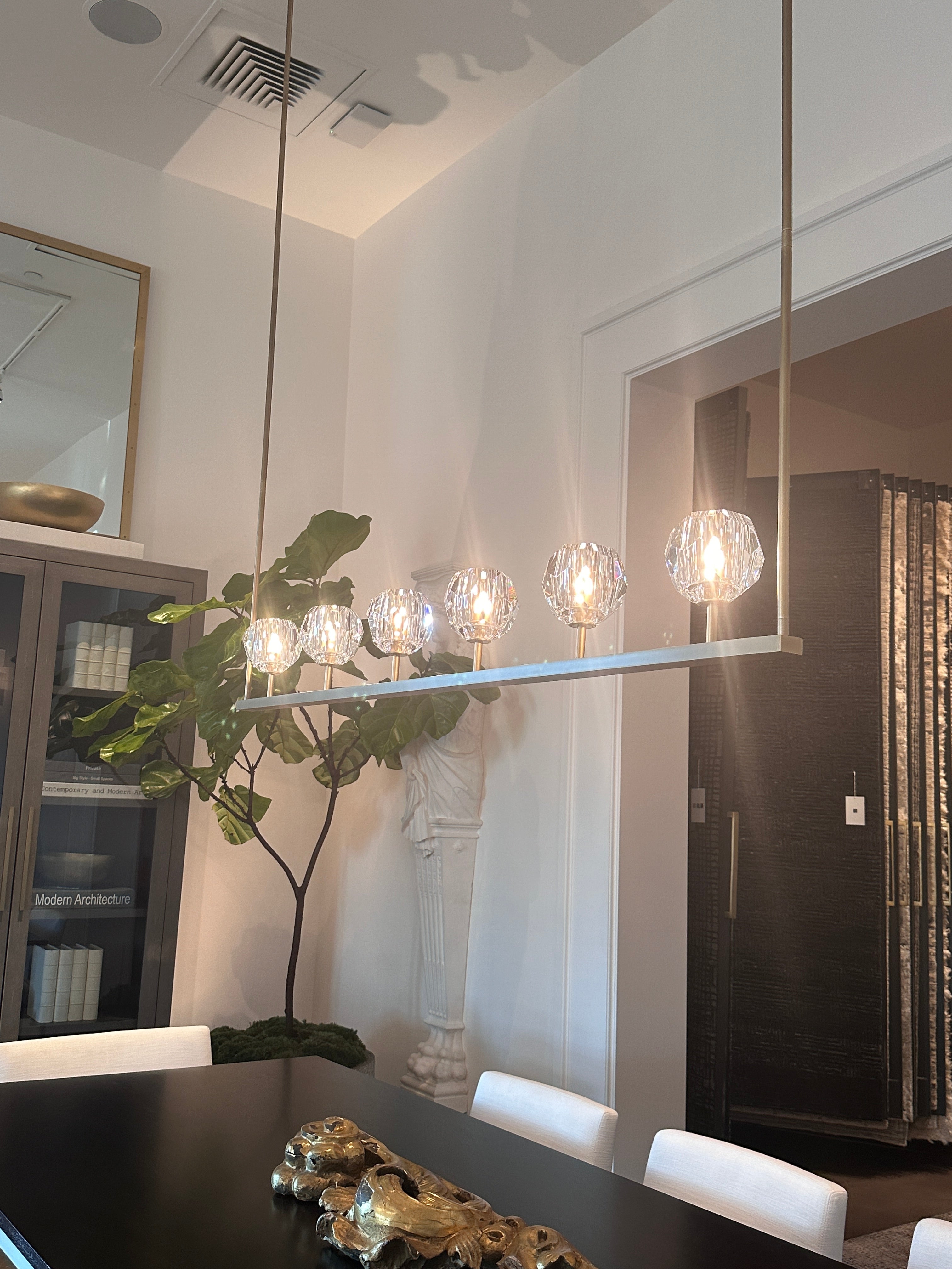 Crystal Linear Chandelier – Boule