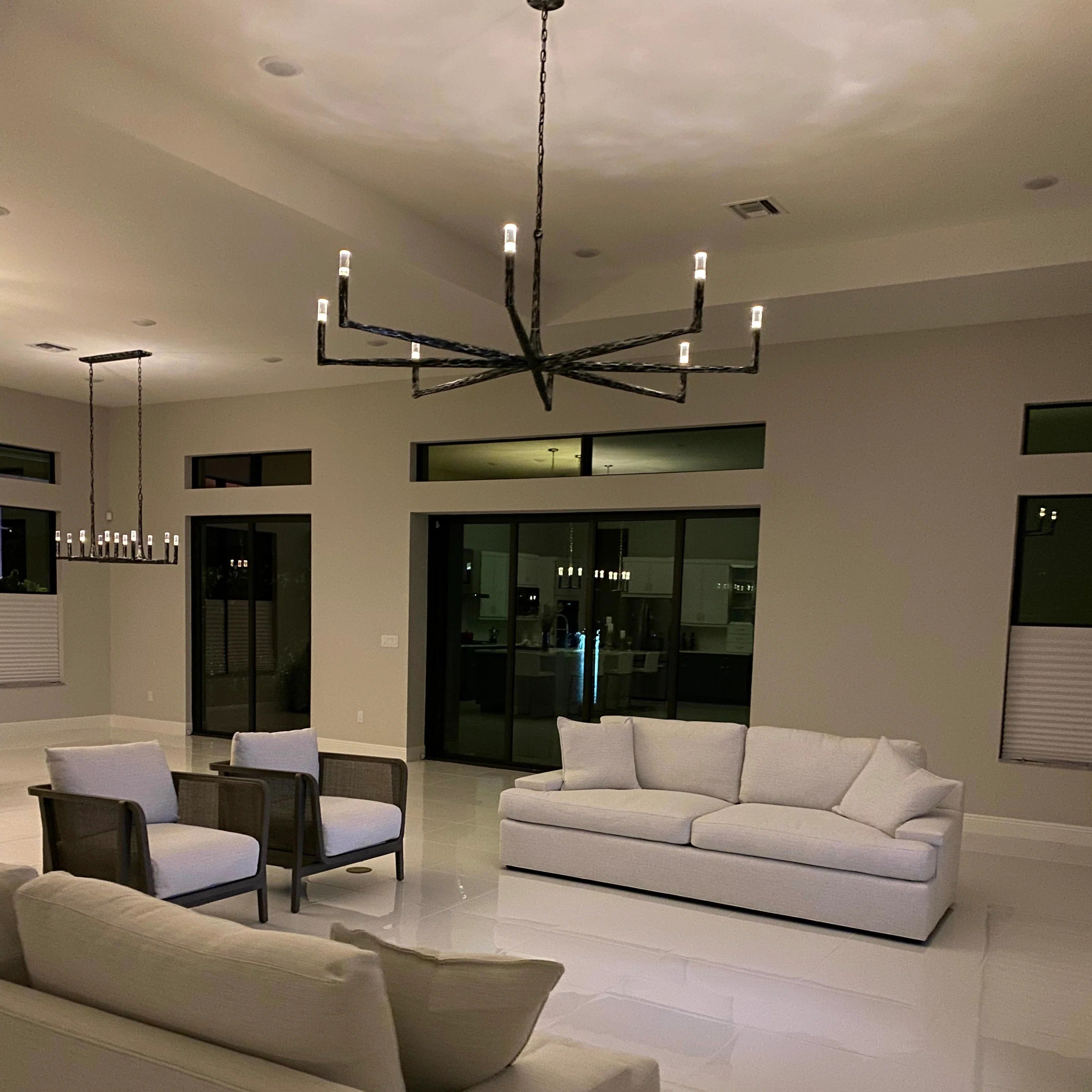 Forged Candlestick Chandelier - Thaddeus