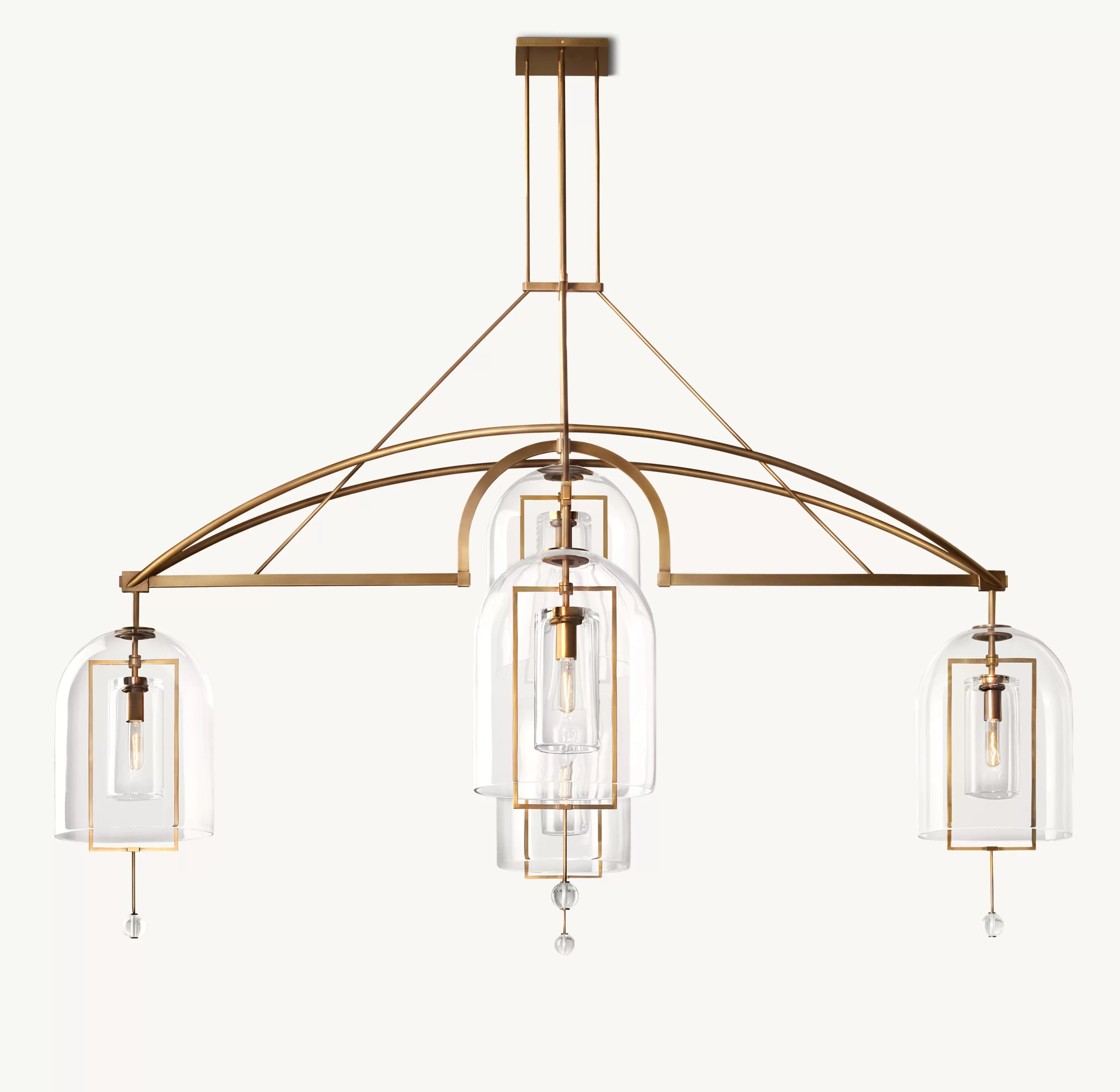 Bell Glass Chandelier - Fulcrum