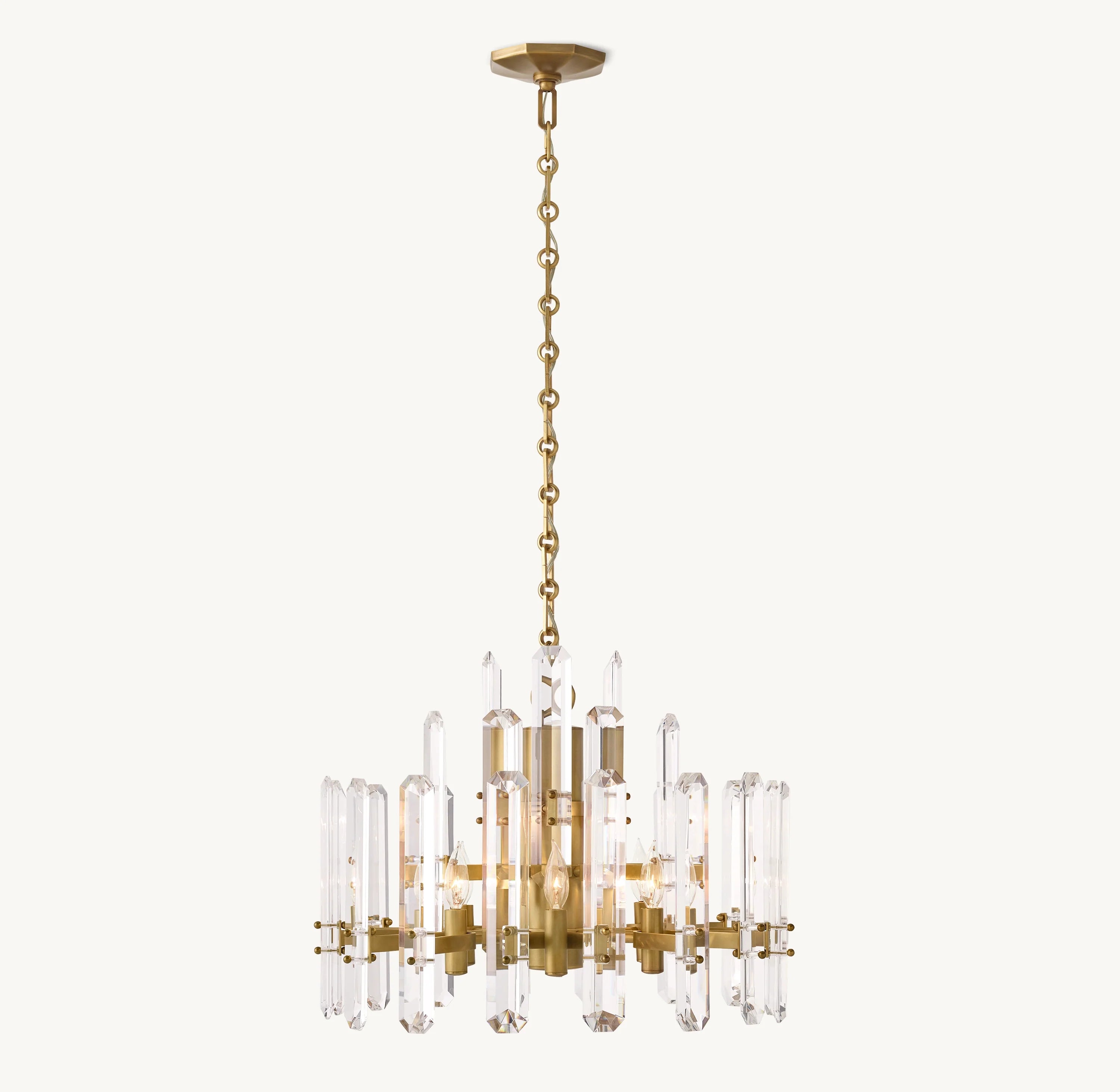 Crystal Prism Round Chandelier - Bonnington