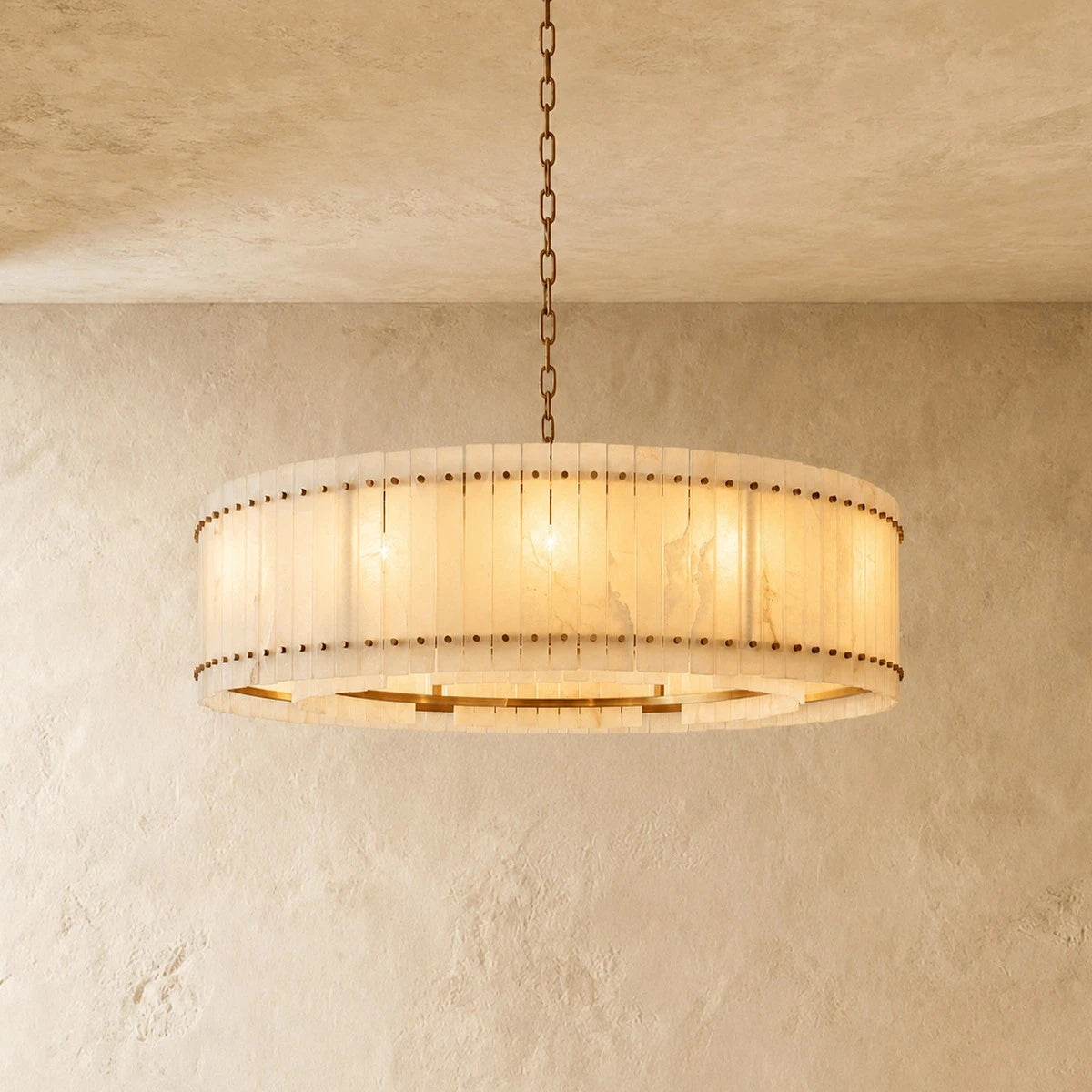 Alabaster Round Chandelier - San Marco