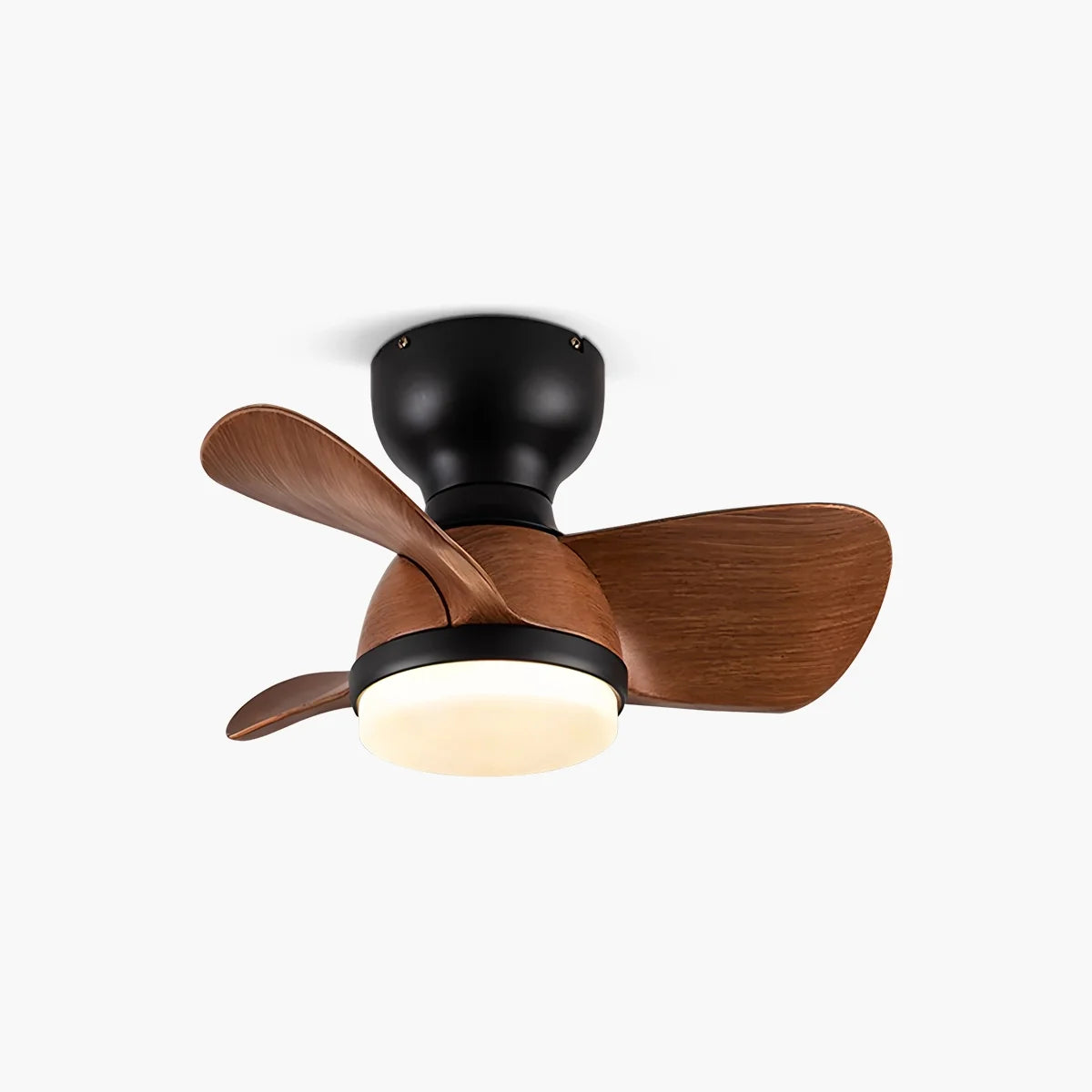 Antizer Small Flush Mount Ceiling Fan with Light