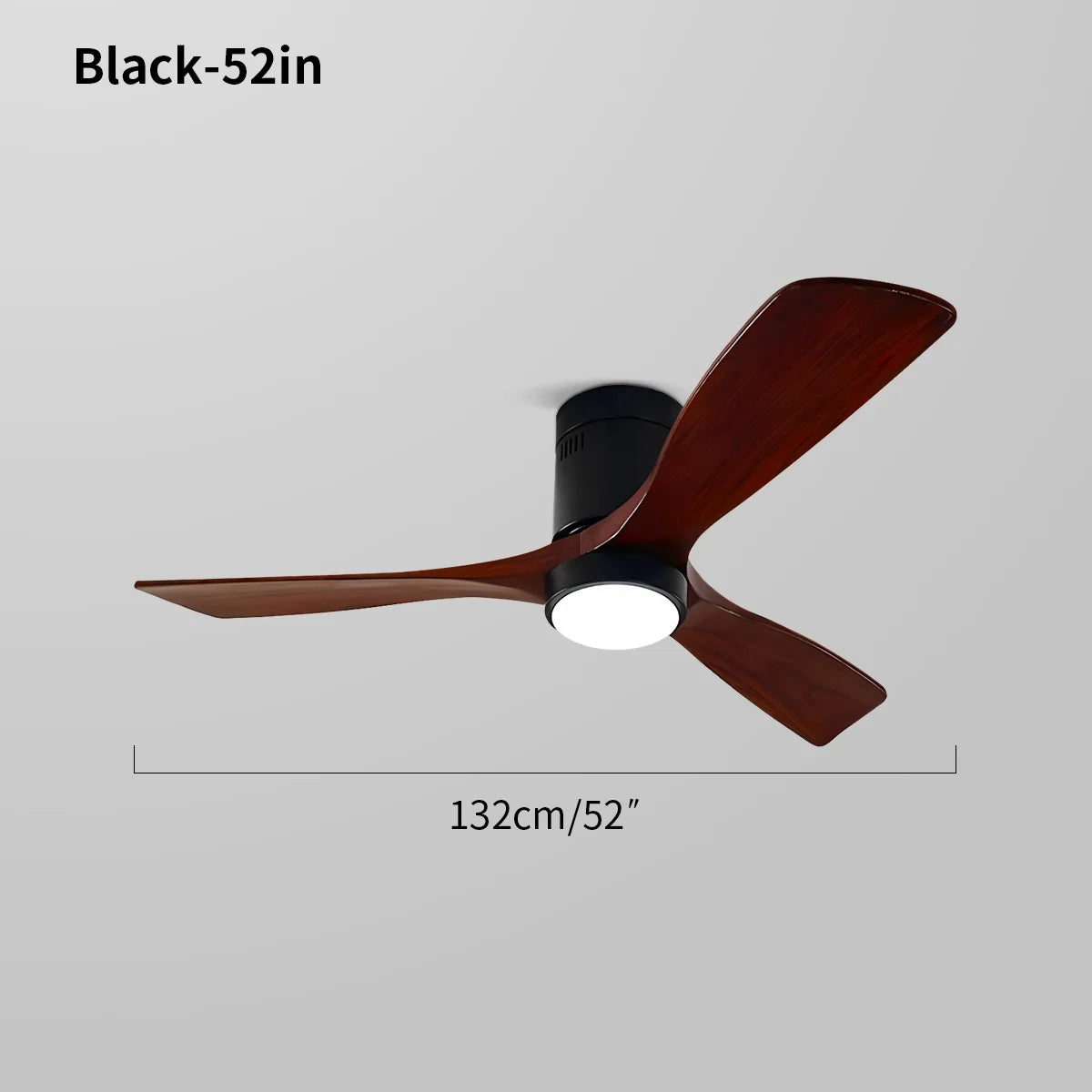 Deckenventilatorlampe im Mid-Century Modern Stil (Hugger)