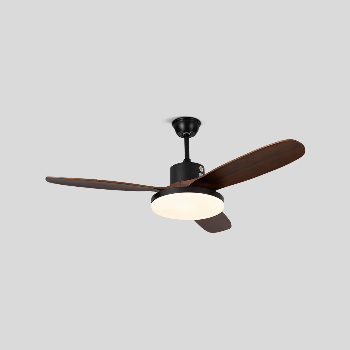 Antizer 3 Wood Blade Ceiling Fan with Light Black