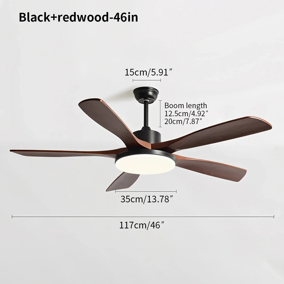 Wohnzimmer Deckenventilator Minimalistisch mit Beleuchtung