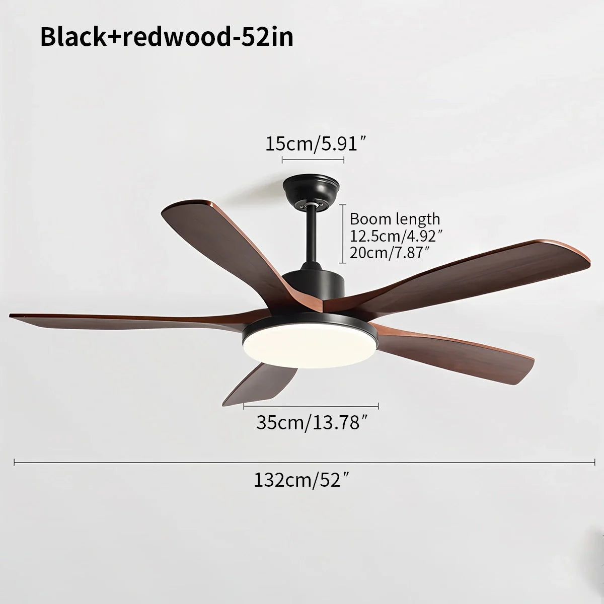 Wohnzimmer Deckenventilator Minimalistisch mit Beleuchtung