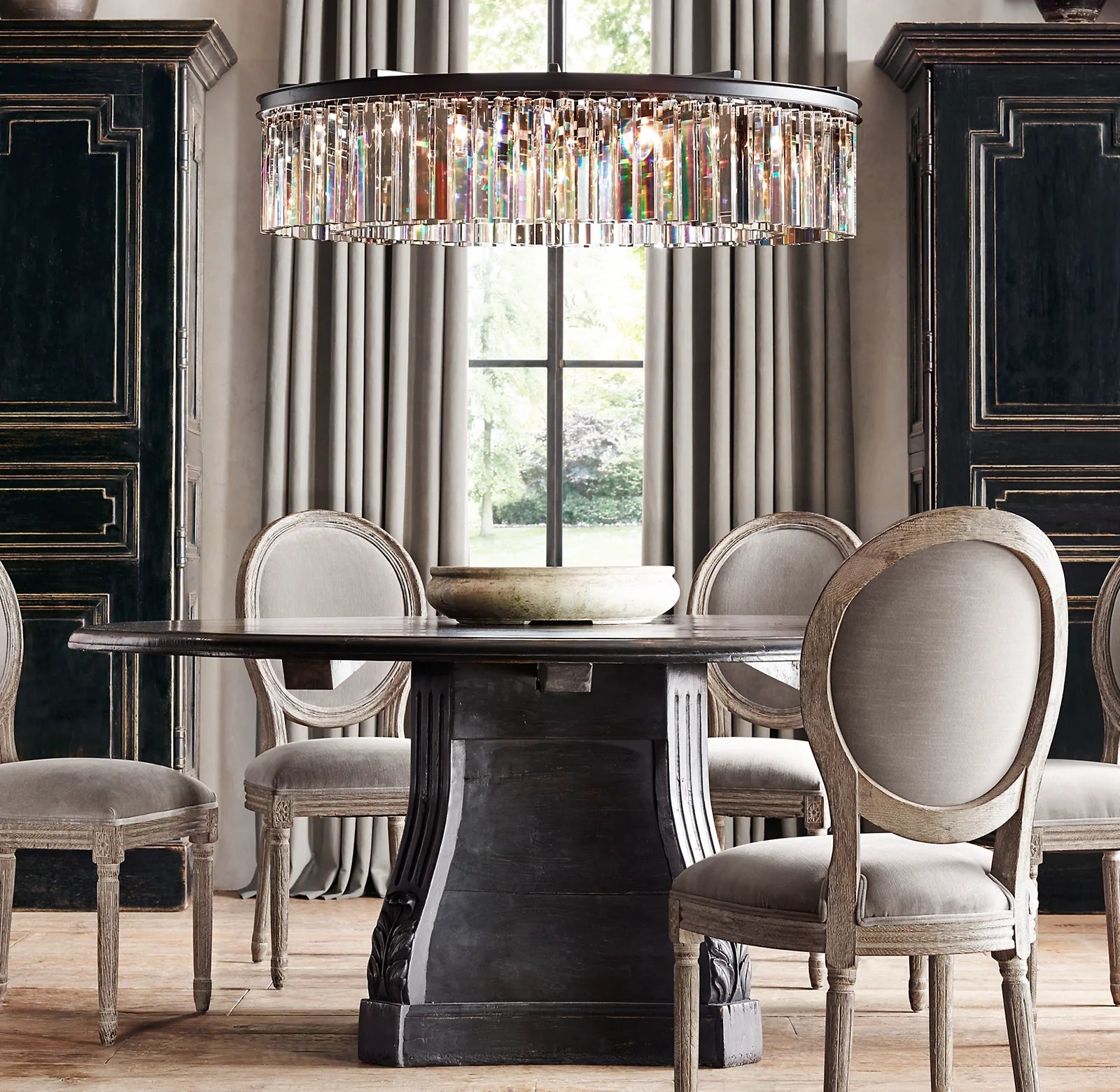 Crystal Prism Round Chandelier - Rhys