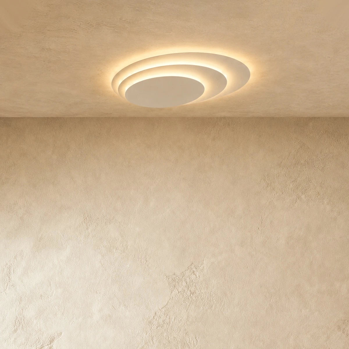 Crema Modern Nordic Round Flush Mount Ceiling Light – White Fixture