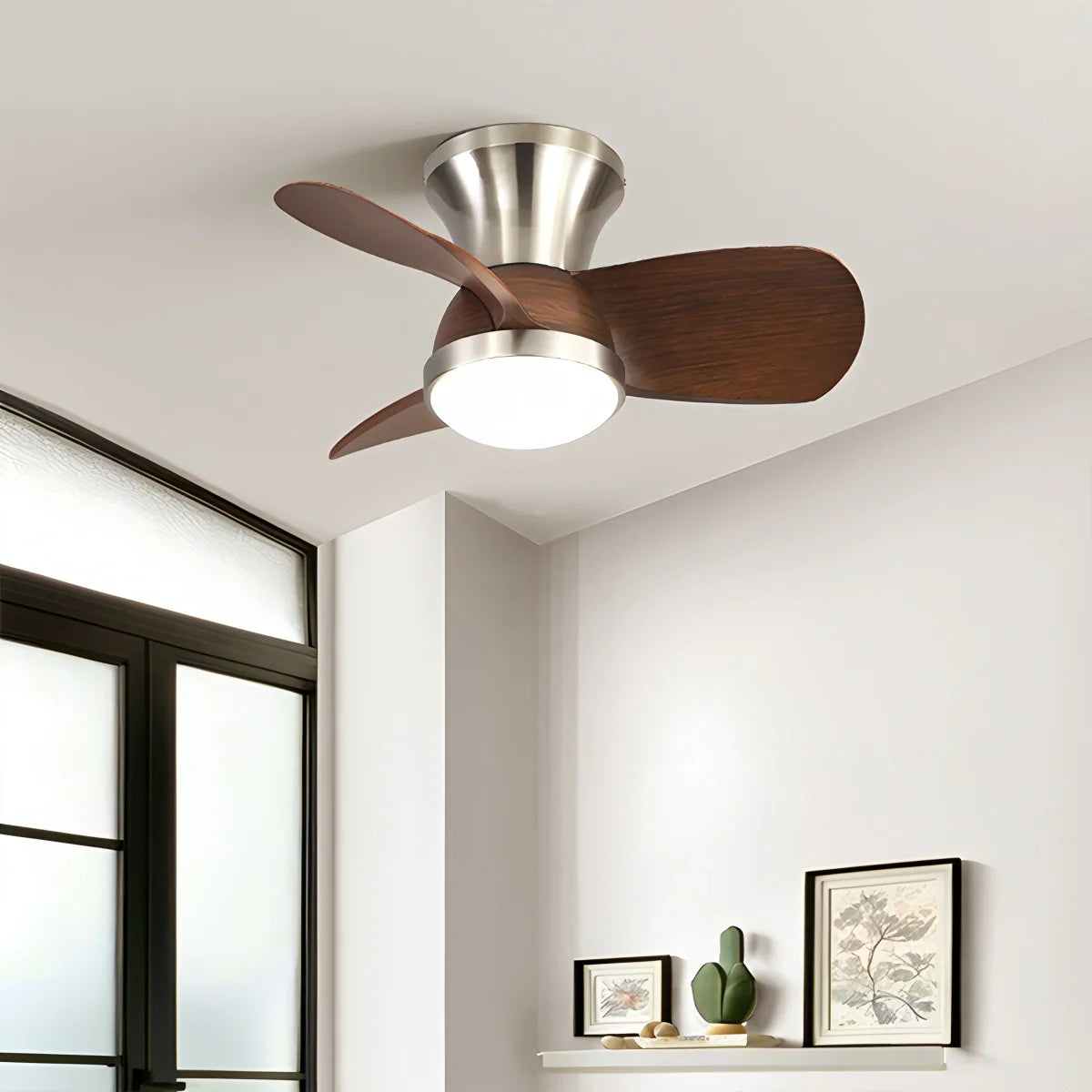 Einfache Deckenventilatorlampe für Kinderzimmer