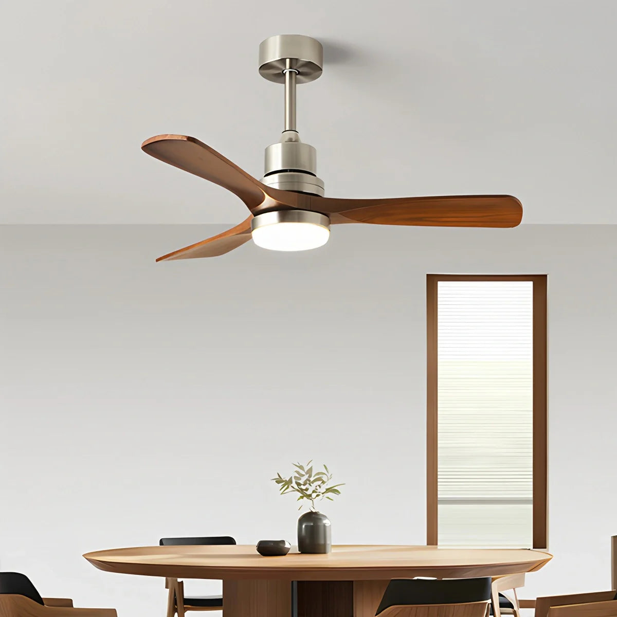 Amerikanischer Retro-Deckenventilator mit 3 Flügeln und Licht