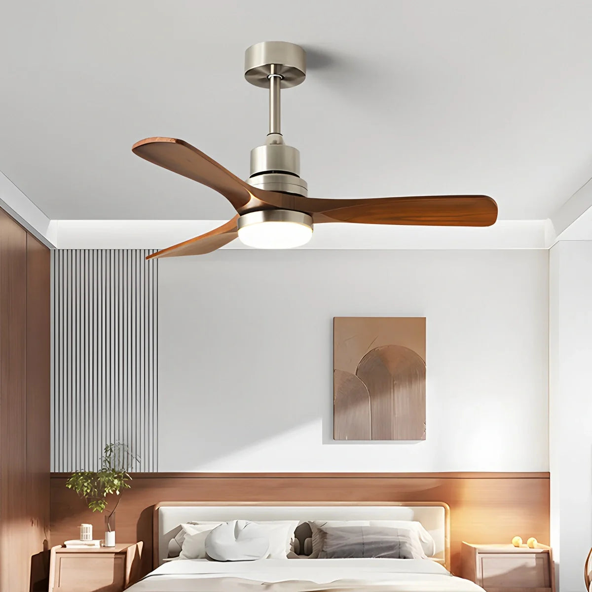 Amerikanischer Retro-Deckenventilator mit 3 Flügeln und Licht
