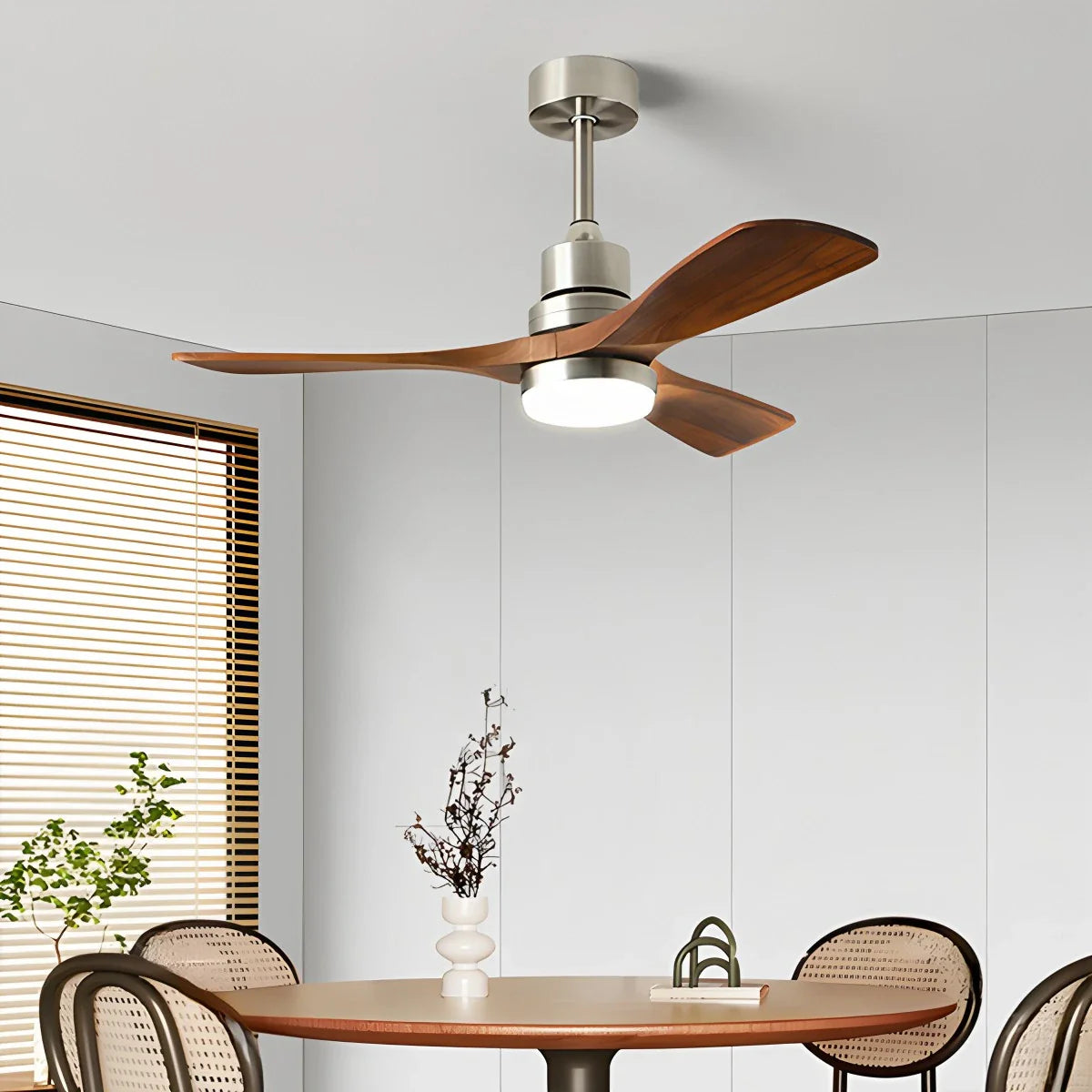 Amerikanischer Retro-Deckenventilator mit 3 Flügeln und Licht