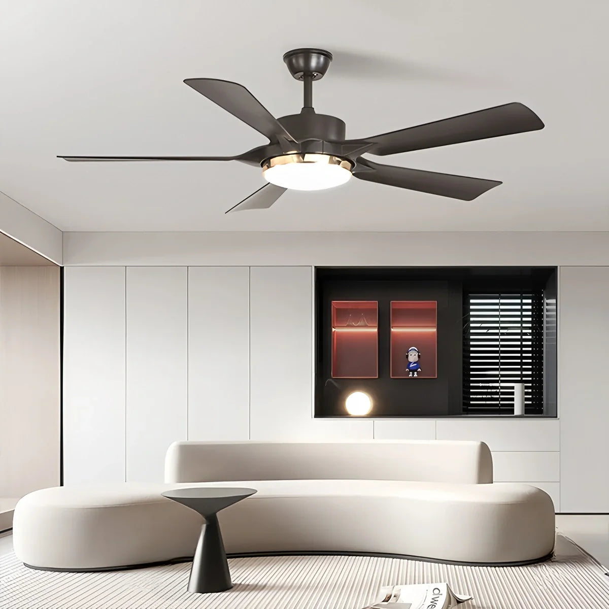 Dimmbarer Deckenventilator mit Licht & Fernbedienung