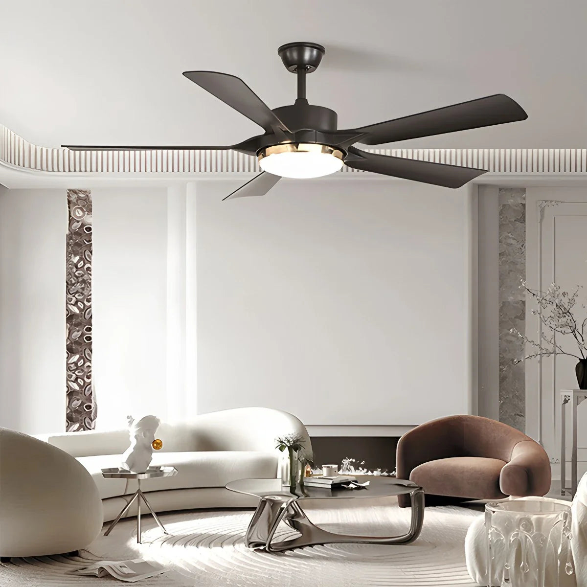 Dimmbarer Deckenventilator mit Licht & Fernbedienung