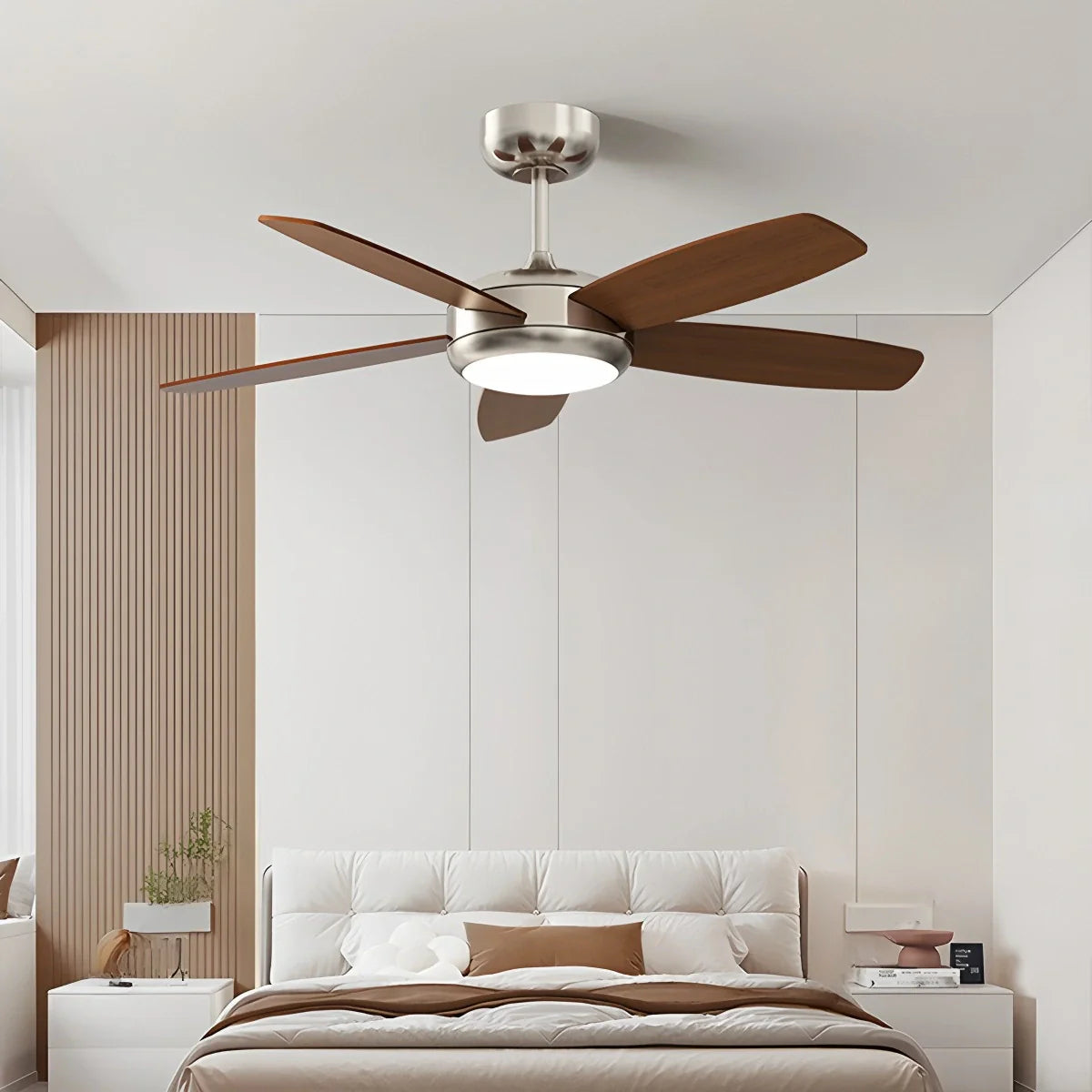 Deckenventilator-Leuchte im amerikanischen Retro-Stil mit 5 Flügeln