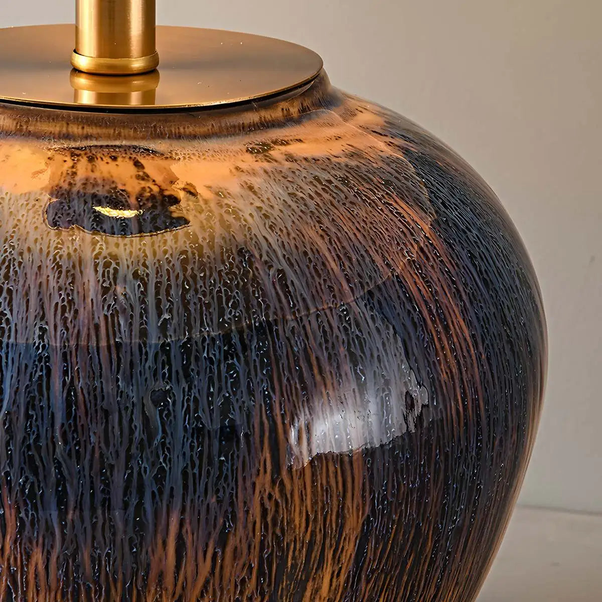 Glazed Ceramic Table Lamp