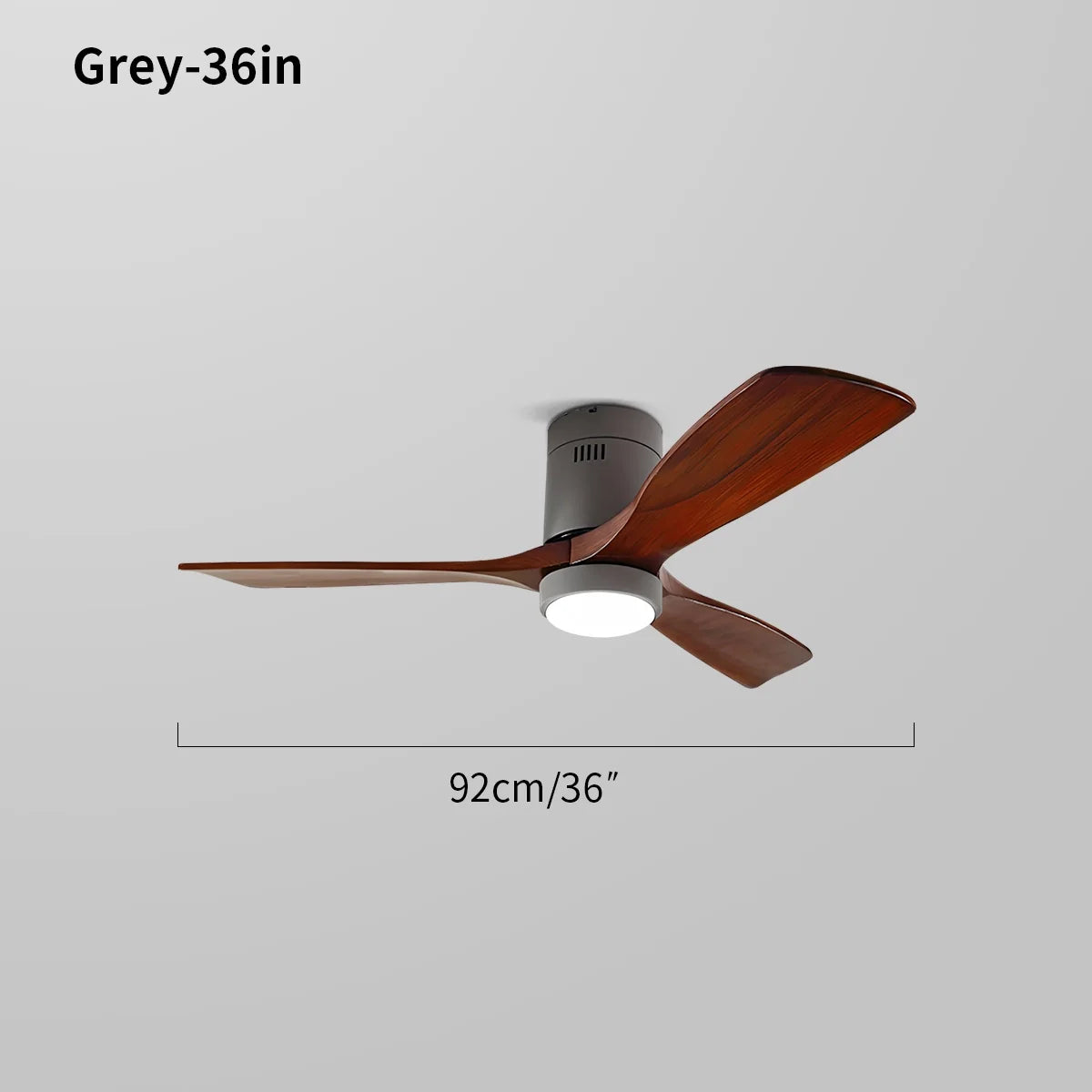 Deckenventilatorlampe im Mid-Century Modern Stil (Hugger)