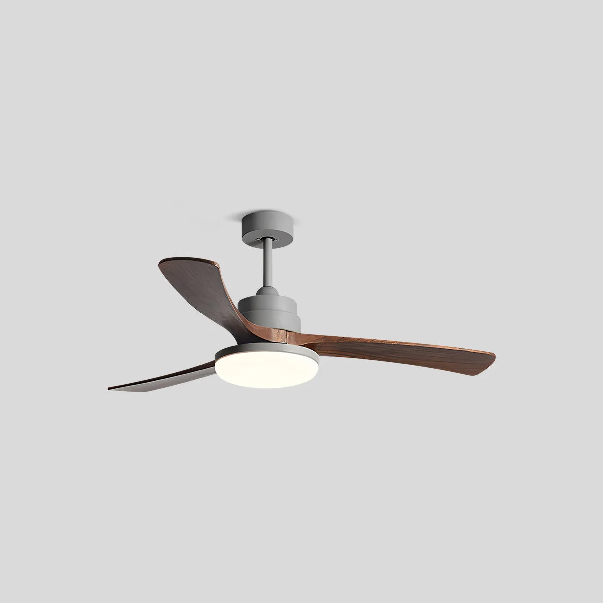 Antizer High Wind Wood Ceiling Fan Light Grey+Redwood 3 Blades