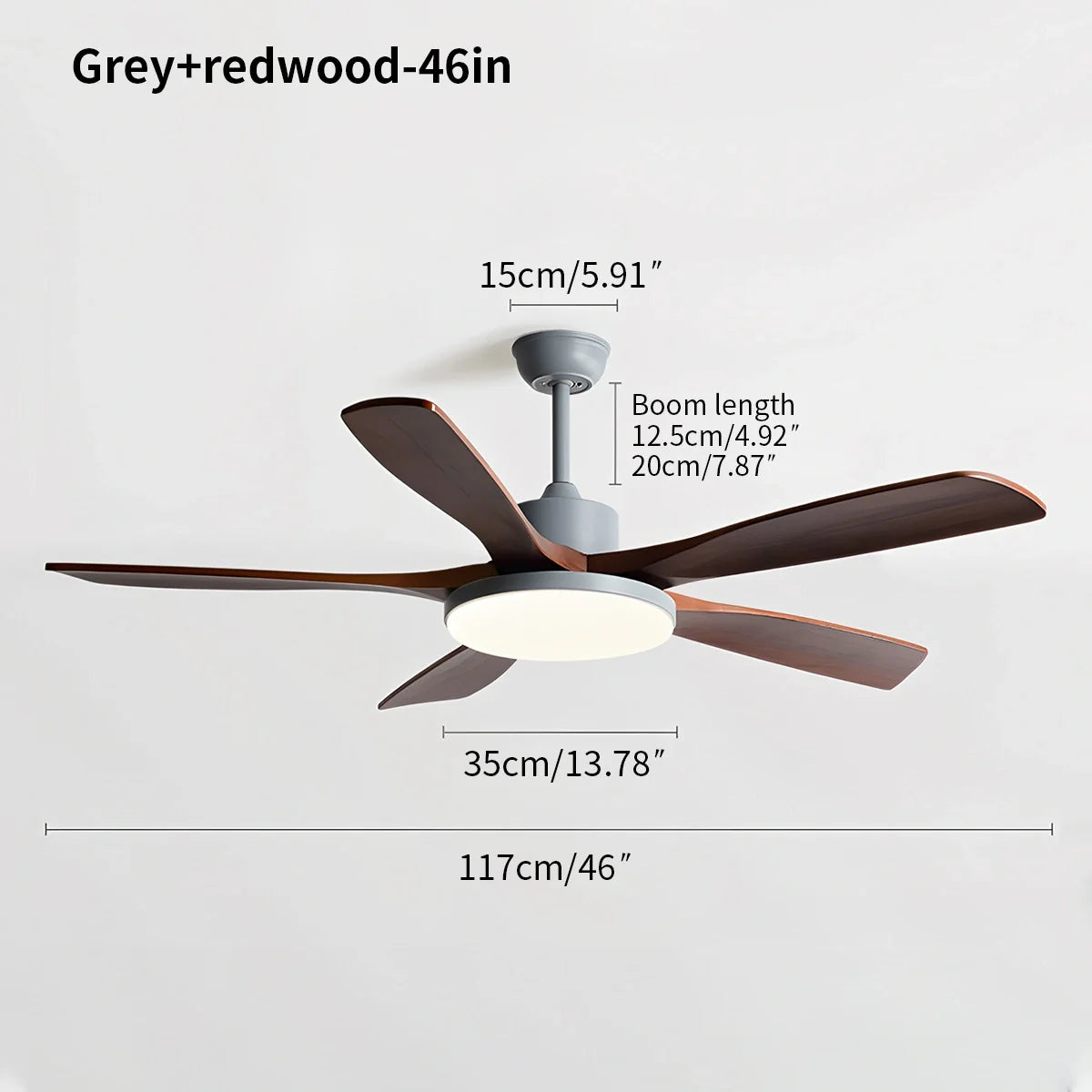 Wohnzimmer Deckenventilator Minimalistisch mit Beleuchtung