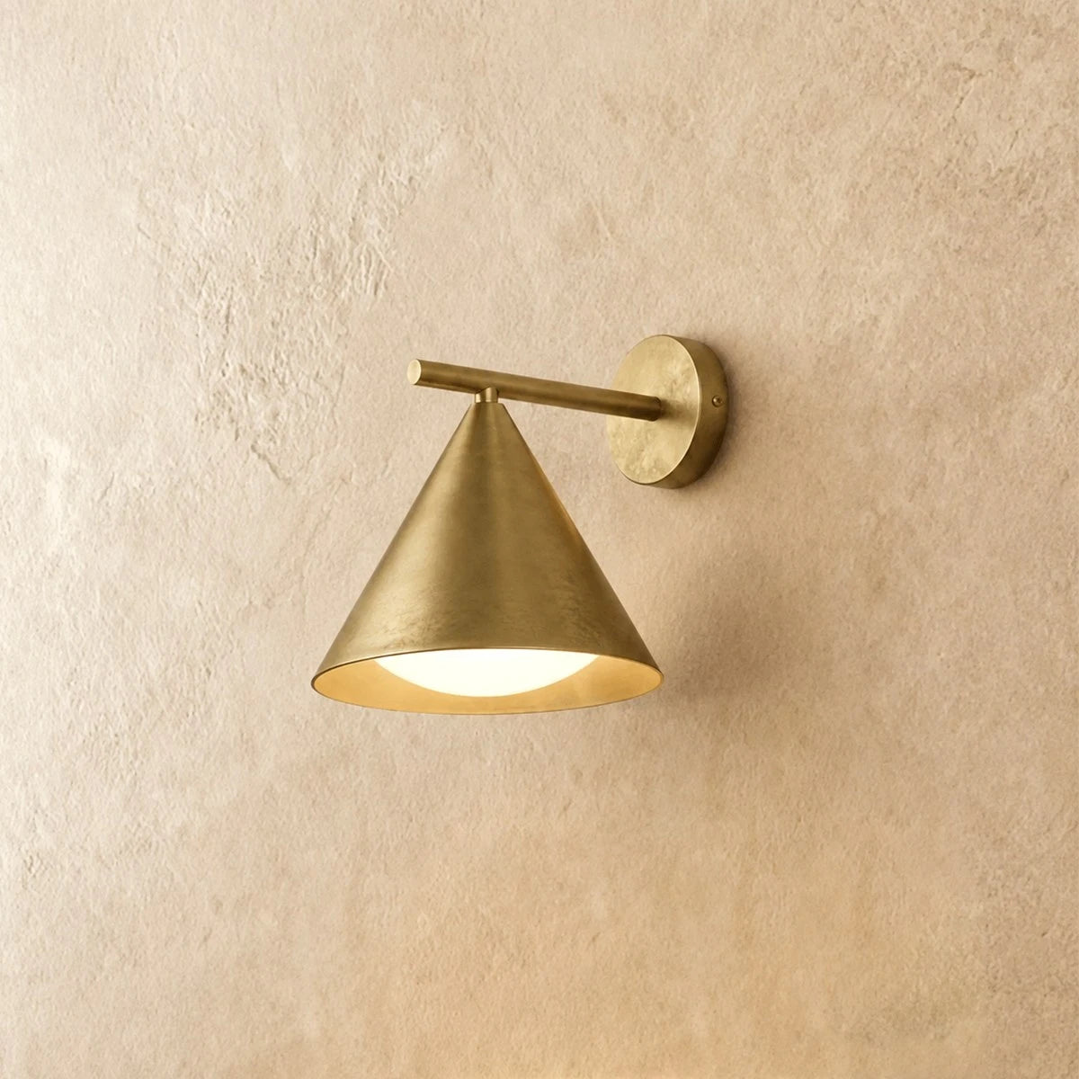 Irondale Minimalist Conical Outdoor Wall Lamp