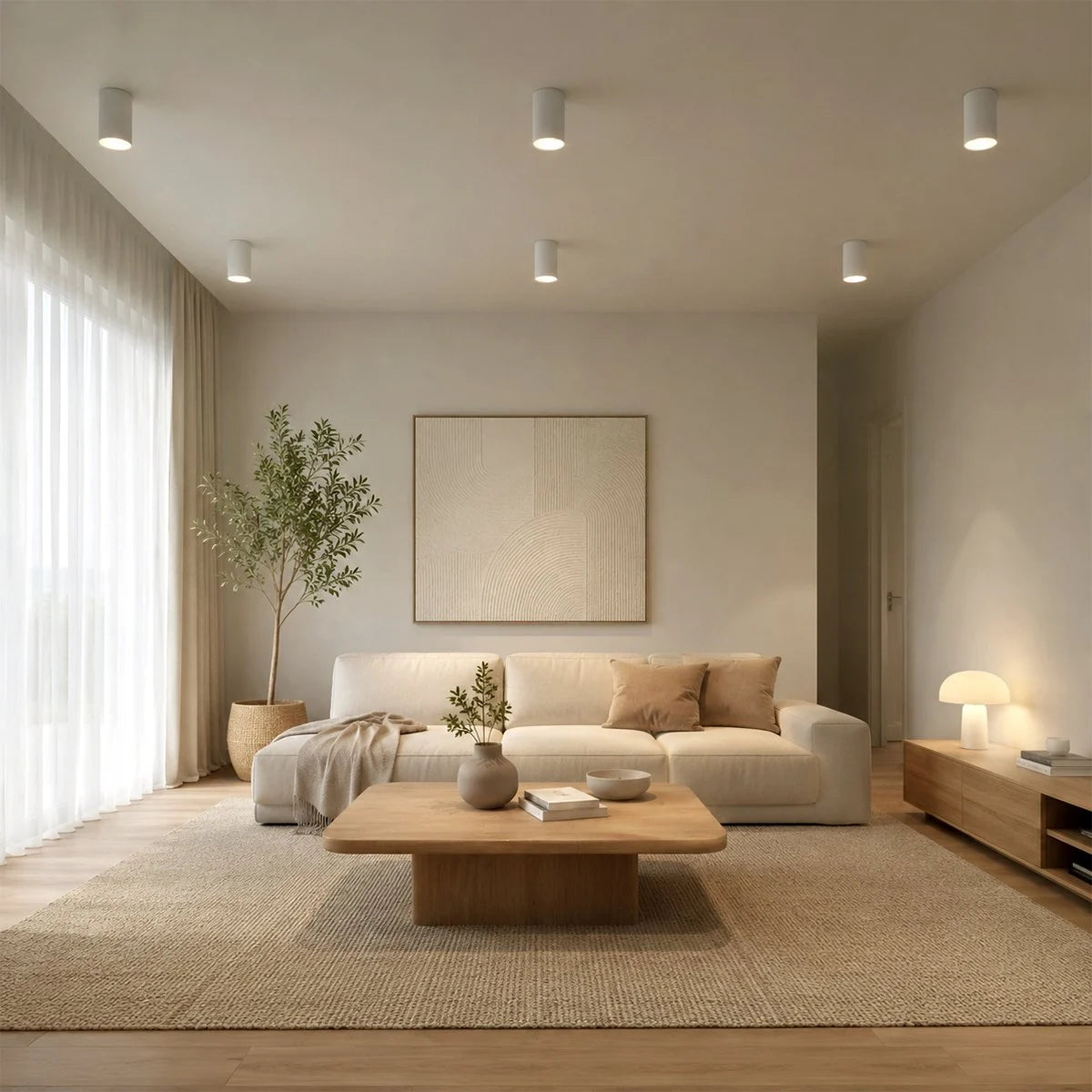 Zylindrische LED-Deckenleuchte