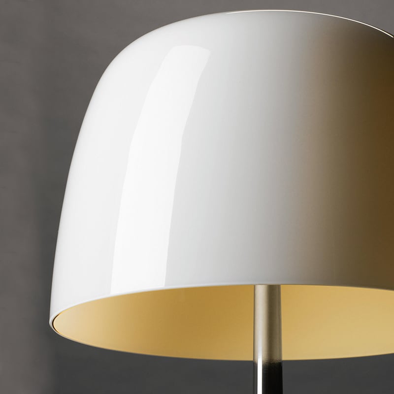 Skulpturale Glas-Tischlampe