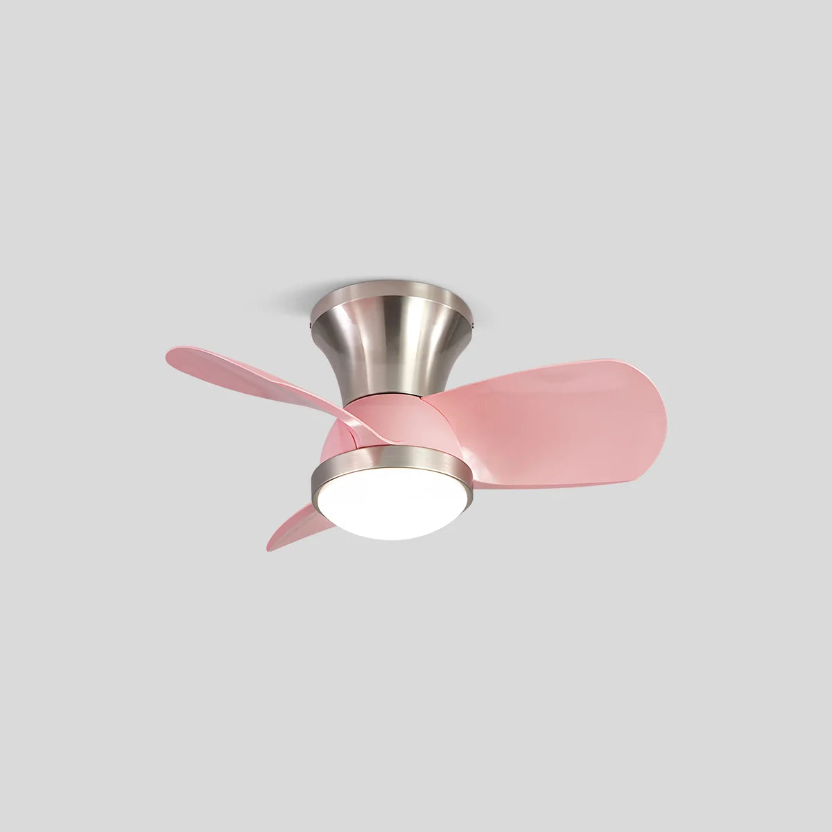 Antizer Simple Ceiling Fan Light for Children's Room Style B Pink