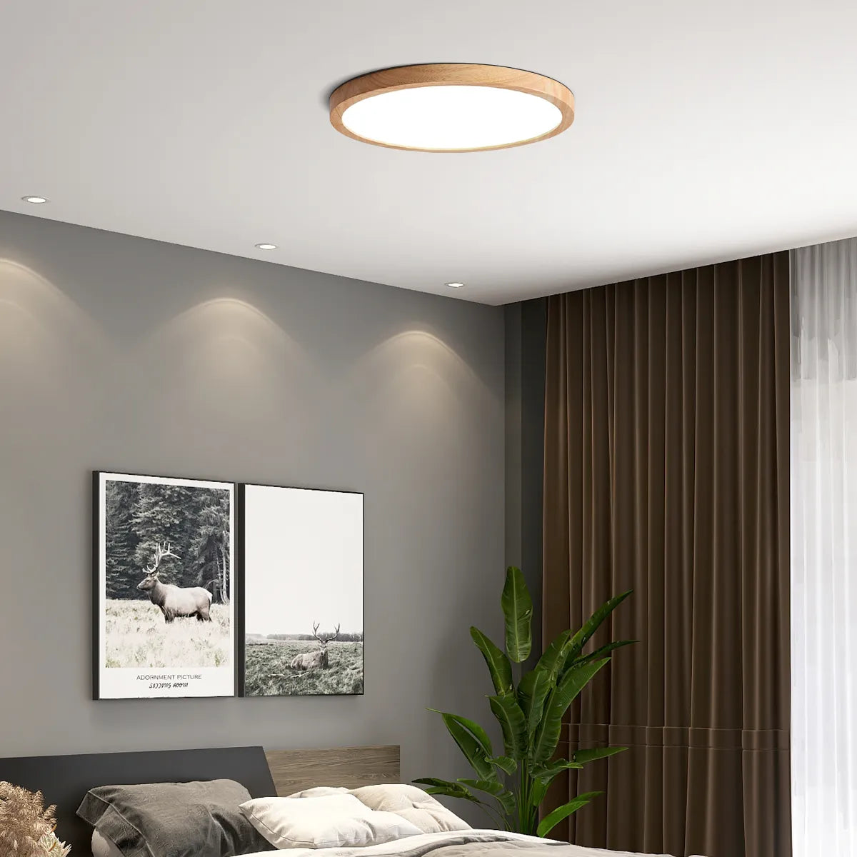 Zenno Wabi-sabi Modern Round Ceiling Light