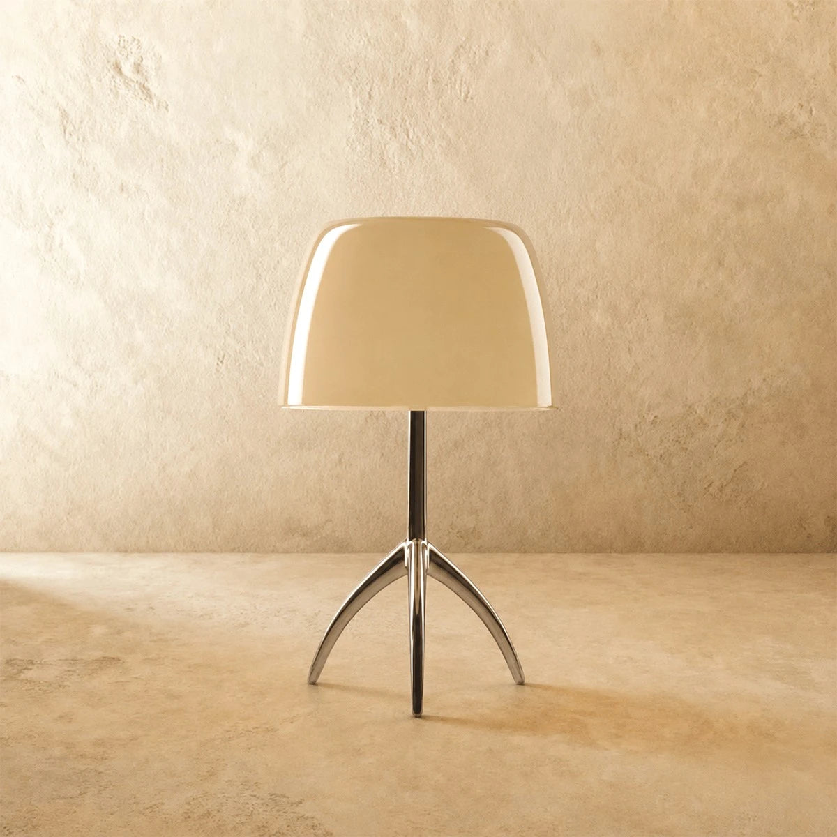 Skulpturale Glas-Tischlampe