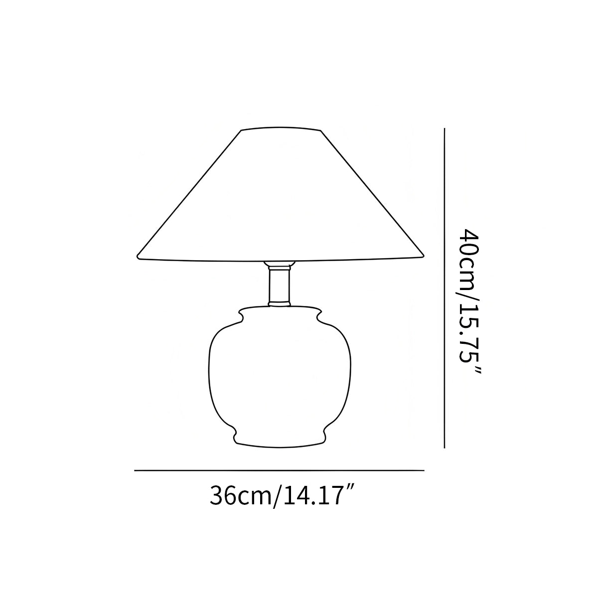 Ancient Ceramic Table Lamp