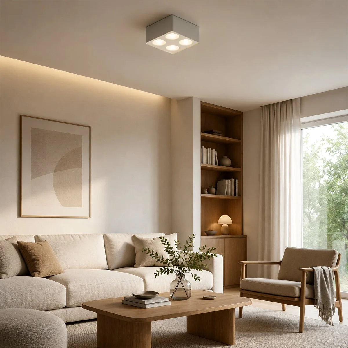 Quadratischer kardanischer Downlight