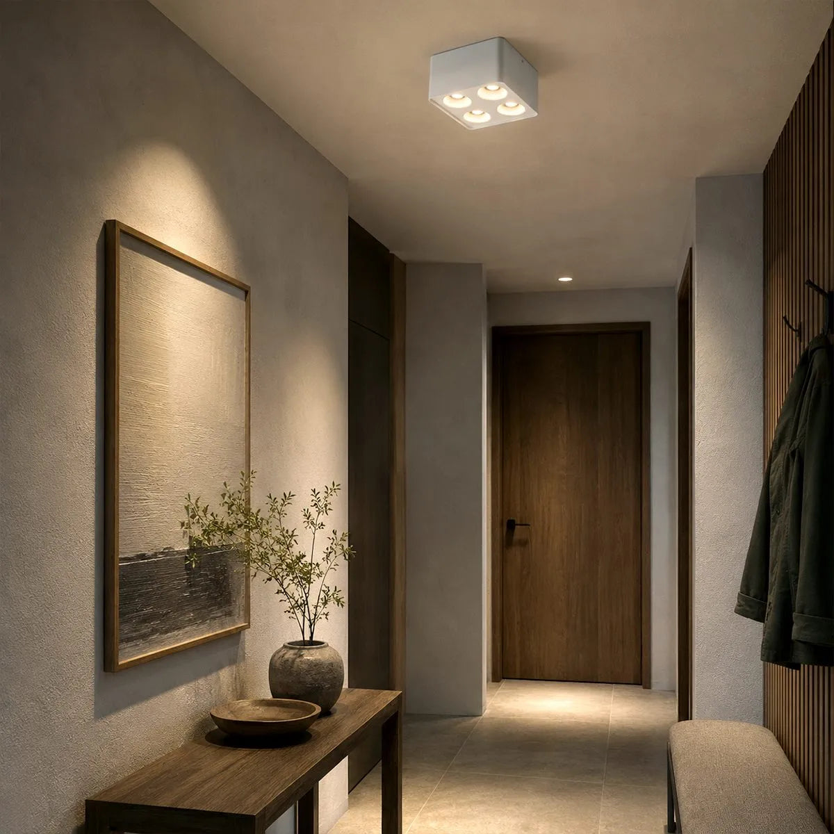 Quadratischer kardanischer Downlight