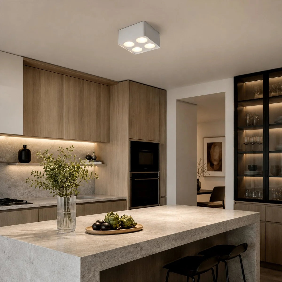 Quadratischer kardanischer Downlight
