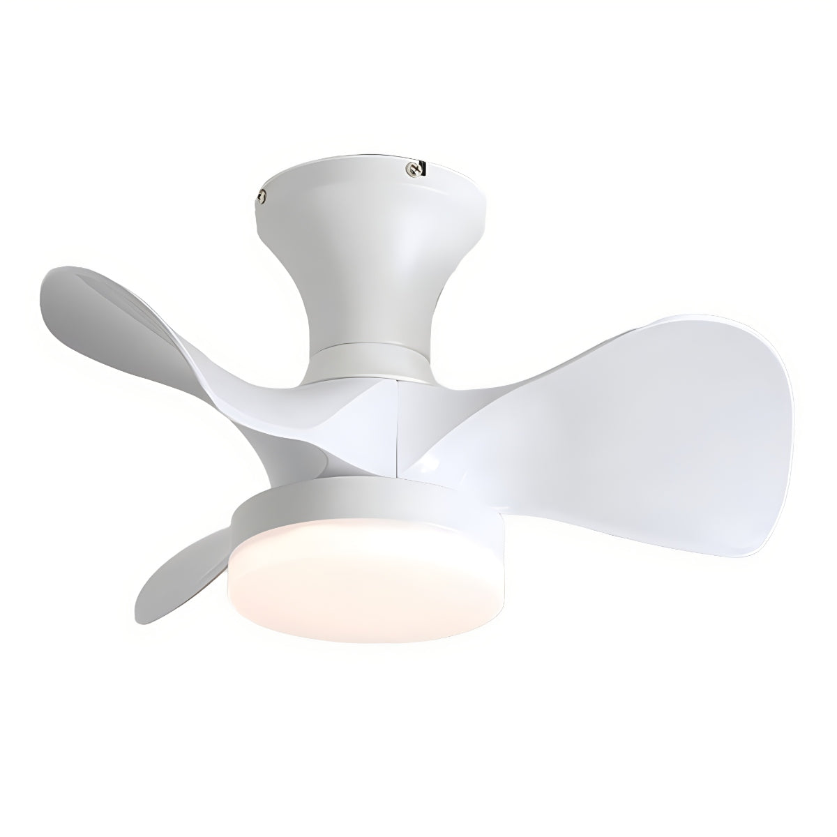 Kleiner Deckenventilator mit Licht und Propeller