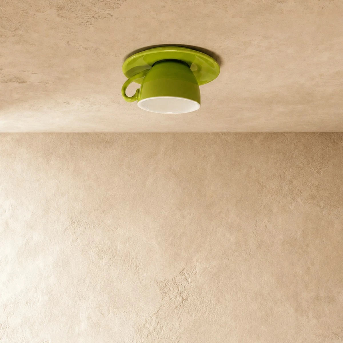 Vivara Art Deco Ceramic Ceiling Light - 7-Color Options Cup Design for Bedroom