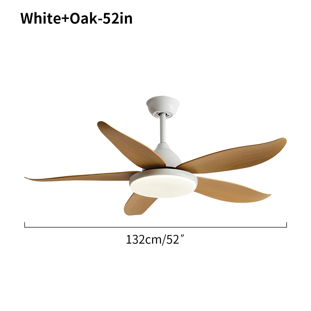 5 Blade Contemporary Ceiling Fan Lamp
