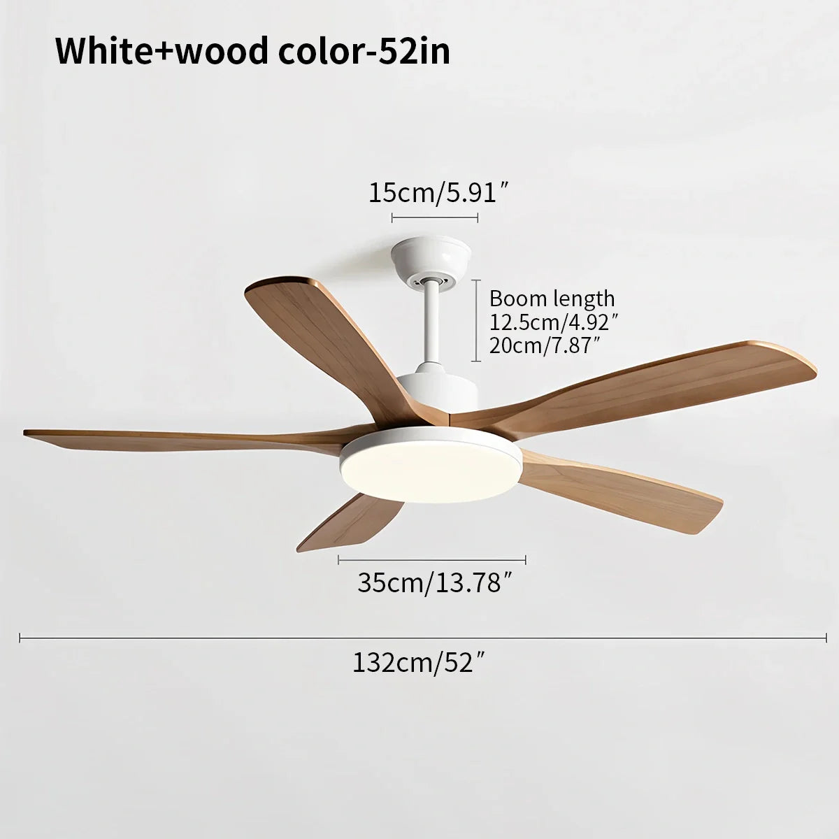 Wohnzimmer Deckenventilator Minimalistisch mit Beleuchtung