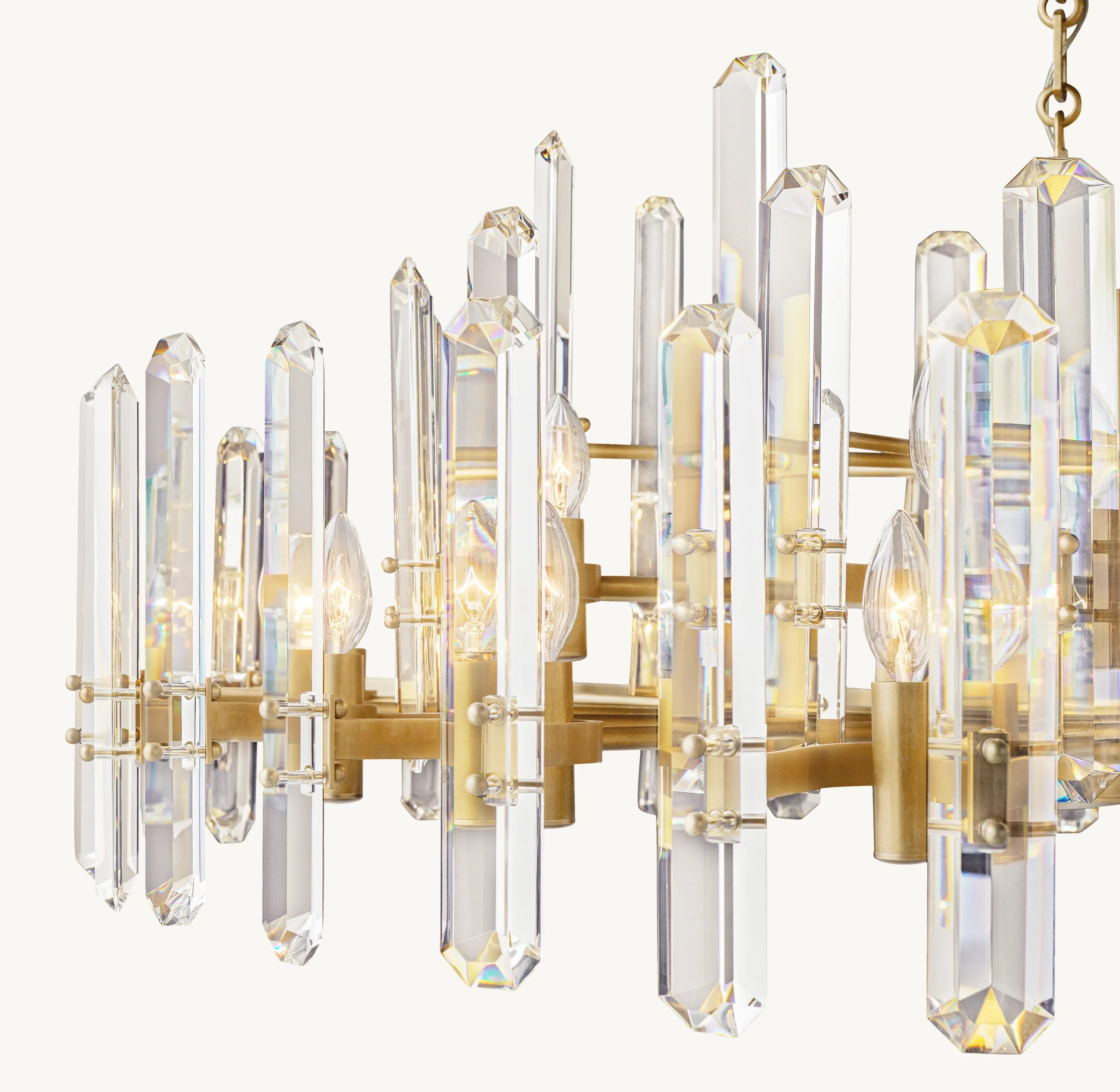 Crystal Prism Round Chandelier - Bonnington