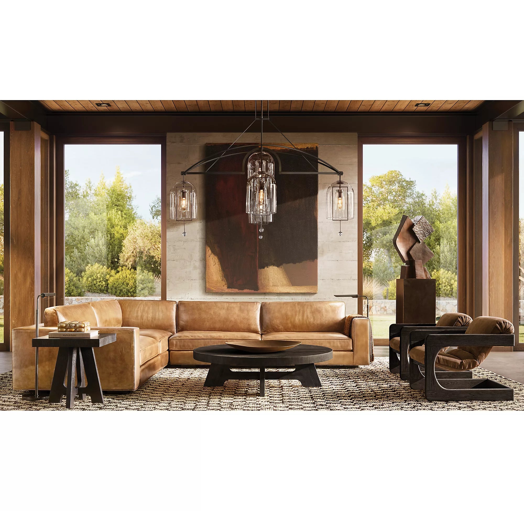 Bell Glass Chandelier - Fulcrum