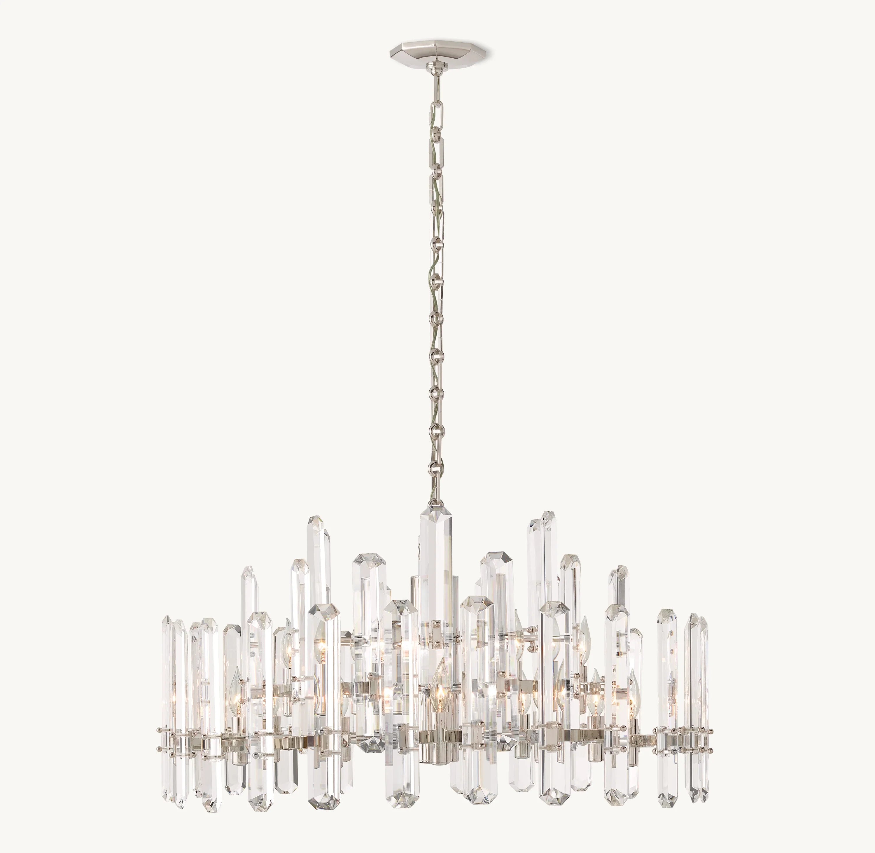 Crystal Prism Round Chandelier - Bonnington