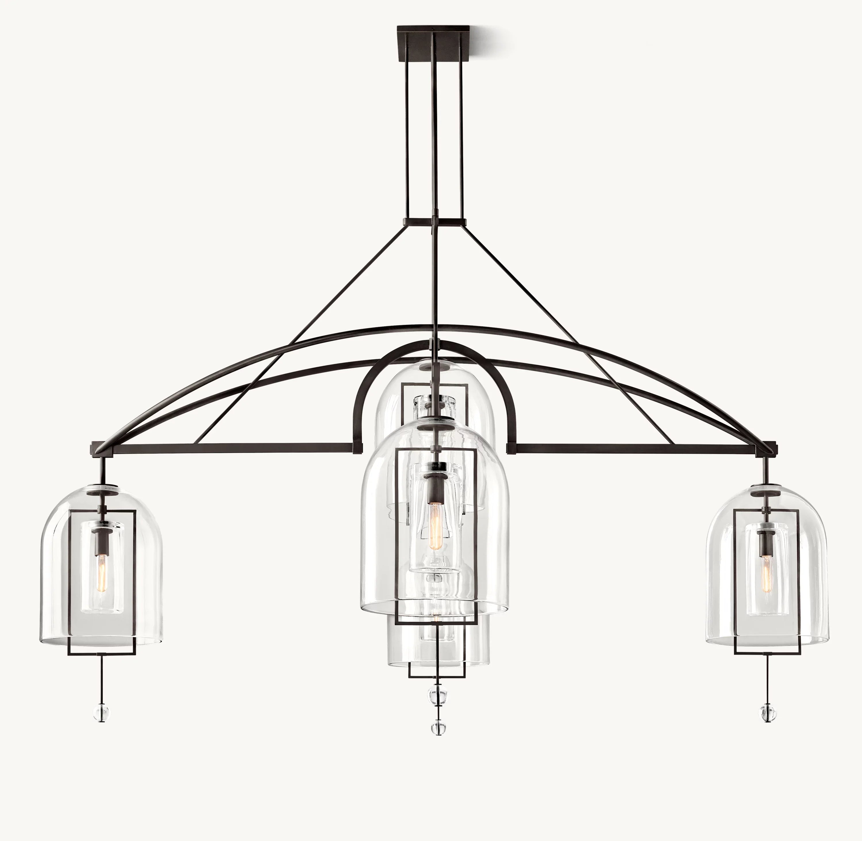 Bell Glass Chandelier - Fulcrum