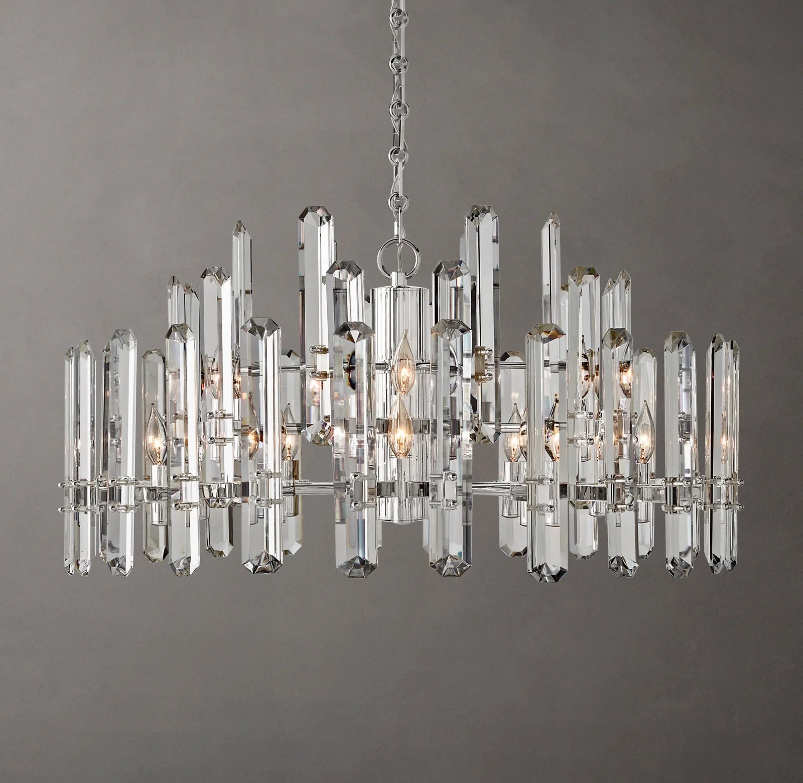 Crystal Prism Round Chandelier - Bonnington