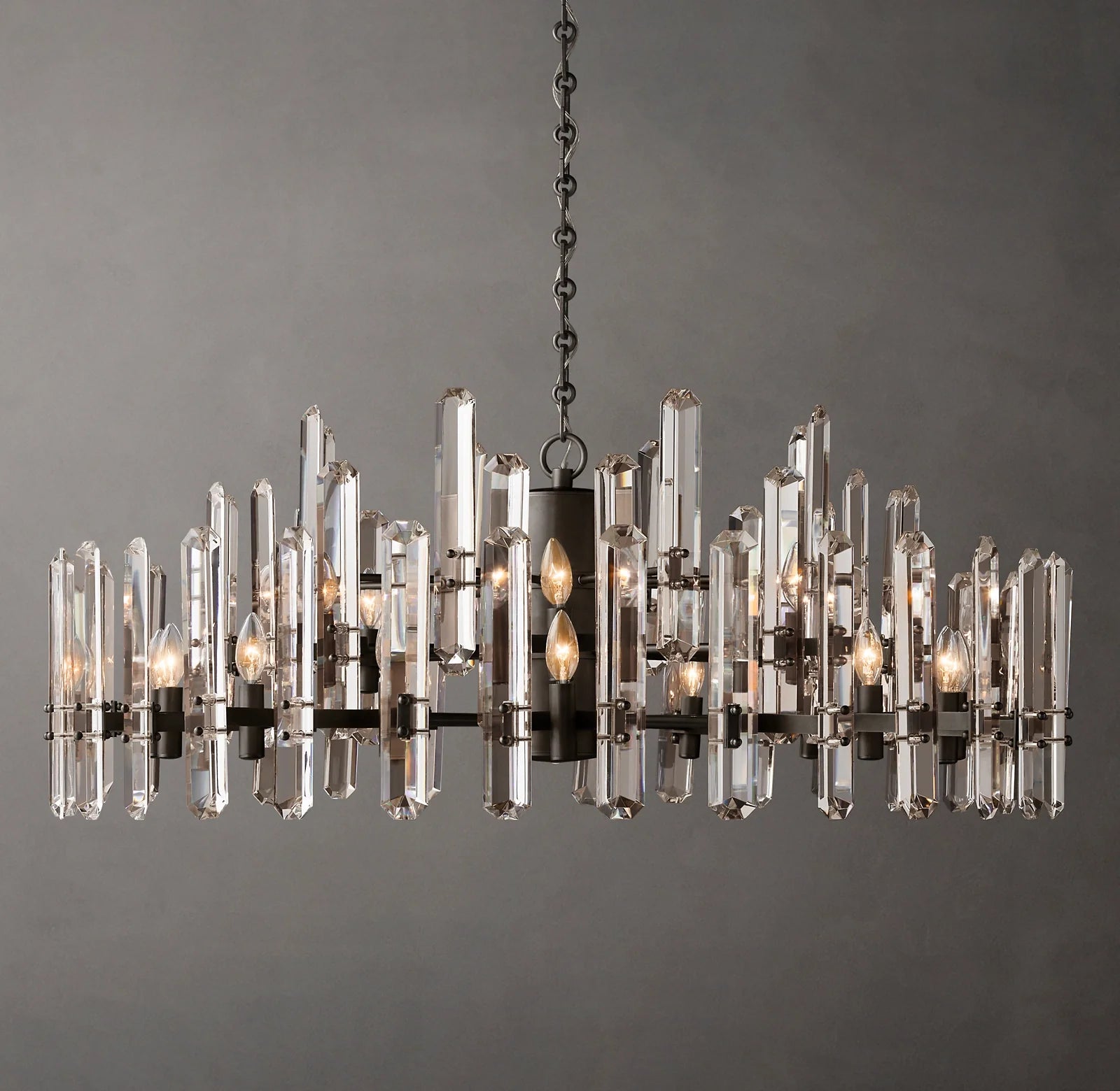 Crystal Prism Round Chandelier - Bonnington