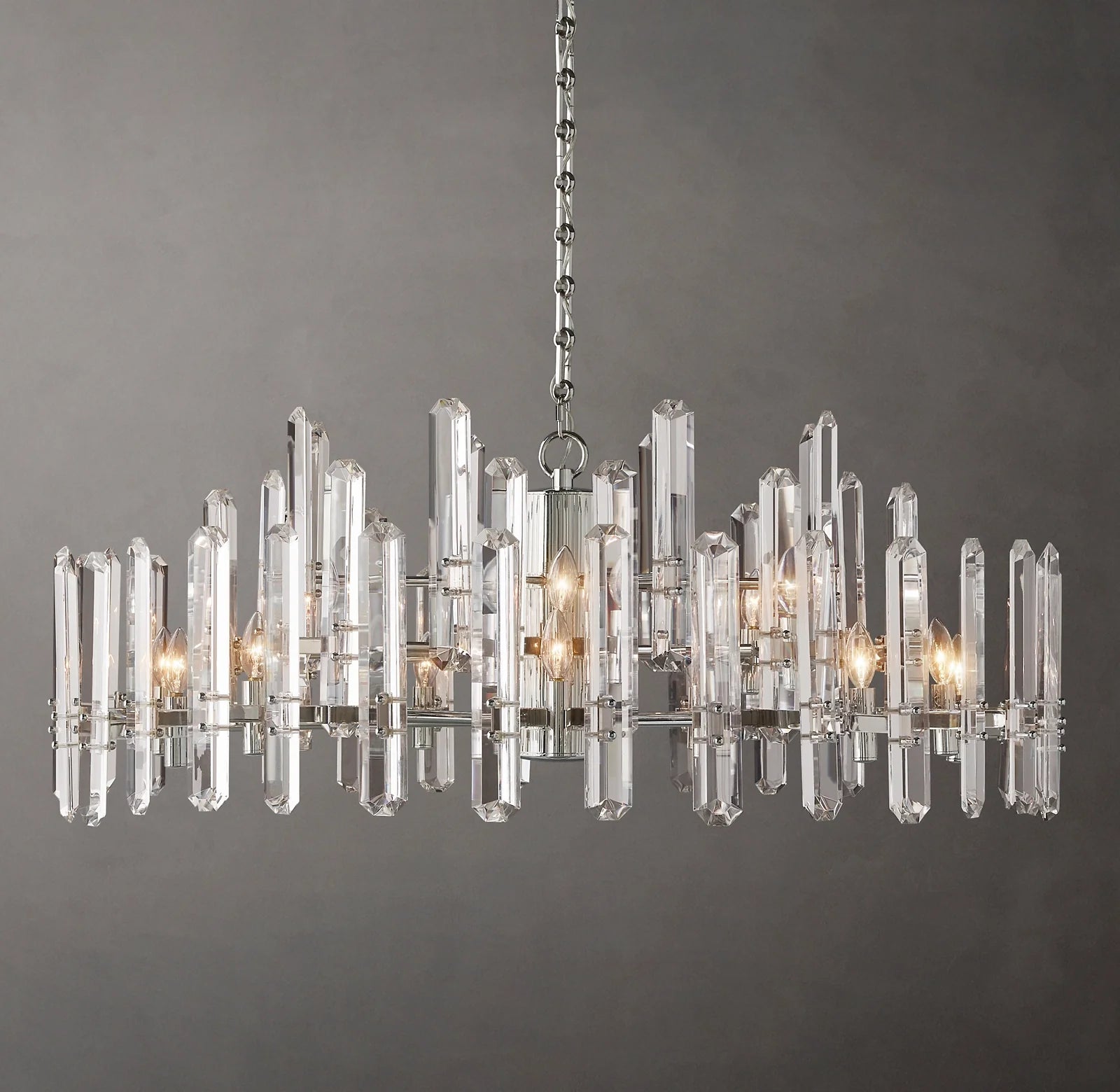 Crystal Prism Round Chandelier - Bonnington