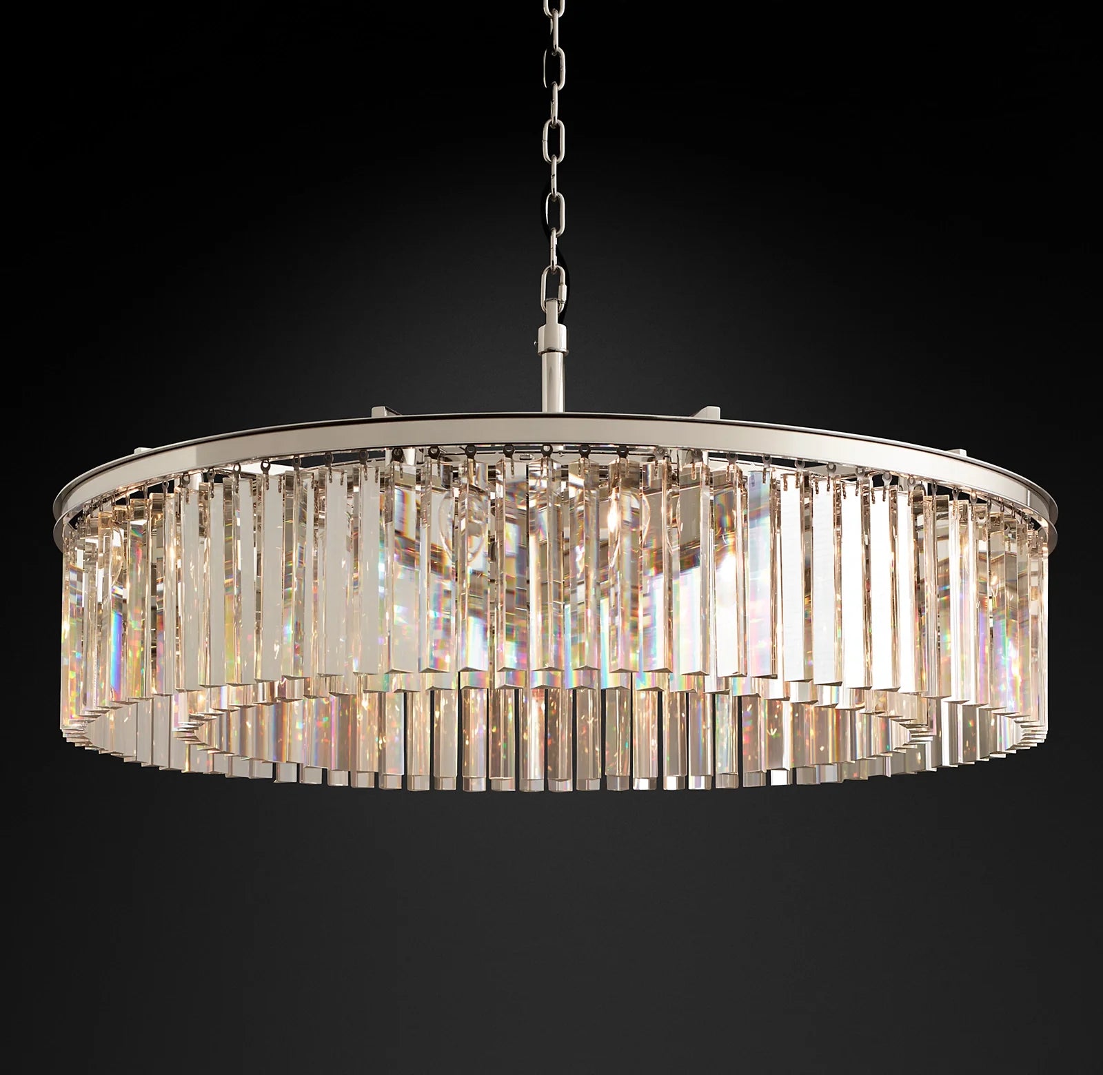 Crystal Prism Round Chandelier - Rhys